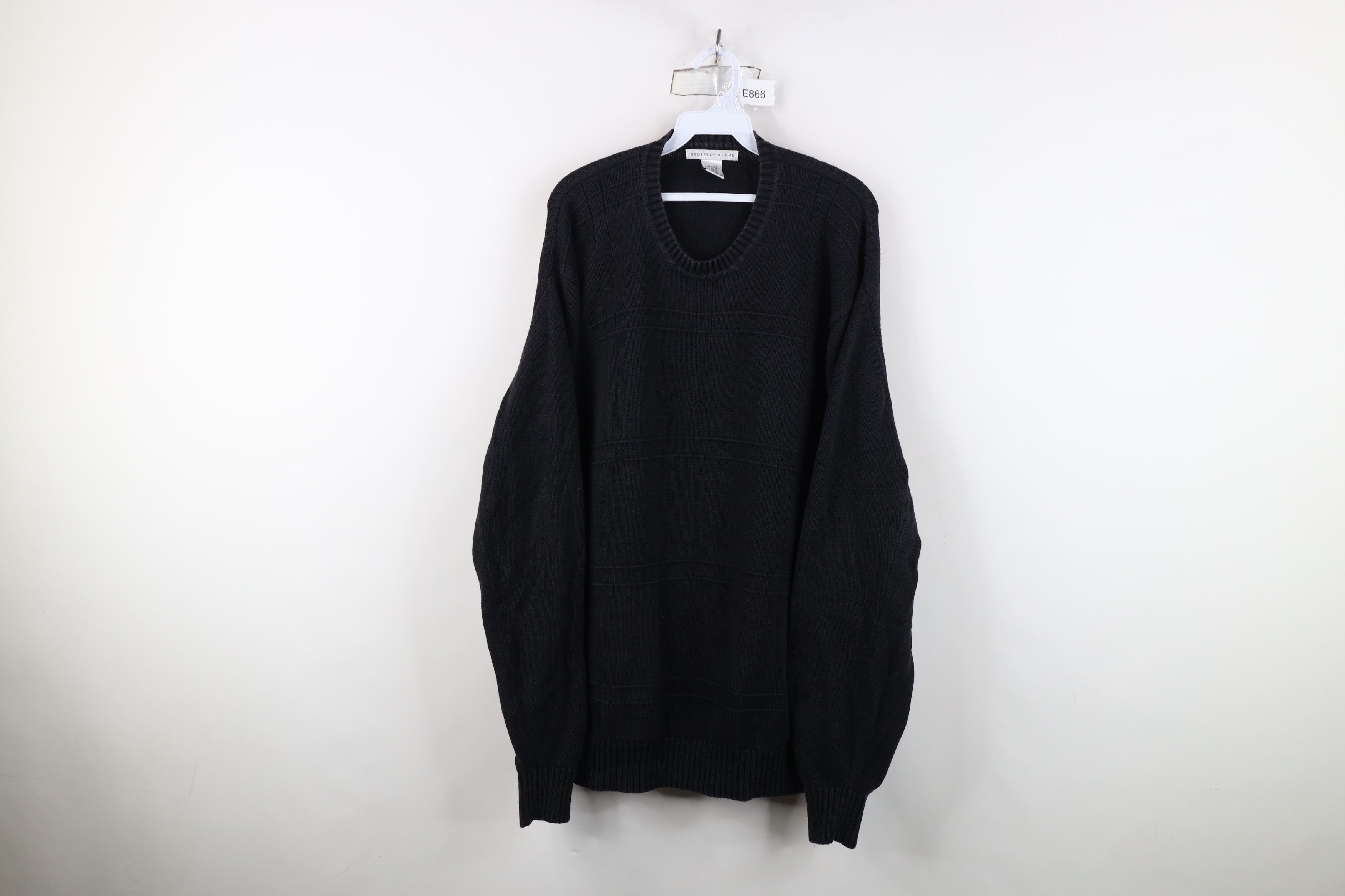 Vintage Vintage 90s Streetwear Cotton Knit Crewneck Sweater Size US XL / EU 56 / 4 - 1 Thumbnail