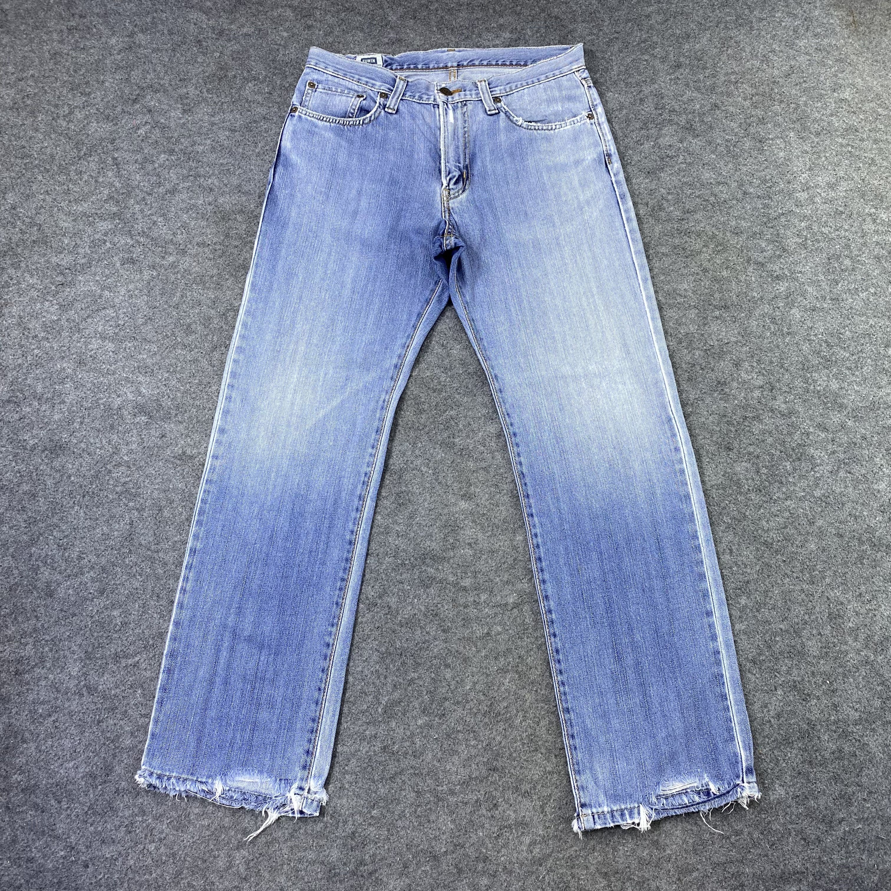 Edwin × Japanese Brand × Vintage Vintage Edwin 403 Blue Wash Denim-J1184 Size US 32 / EU 48 - 3 Thumbnail