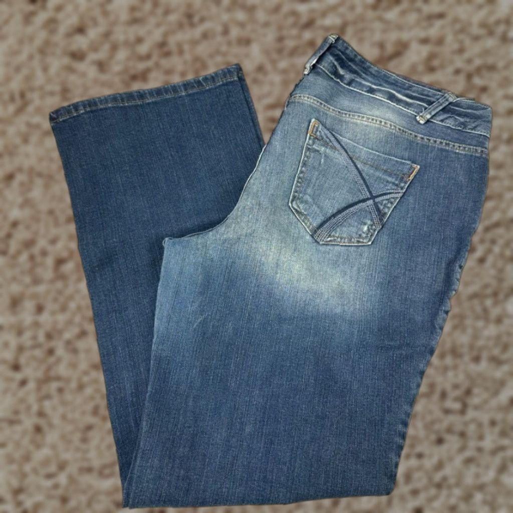 Vintage Lane Bryant High Rise Boot Womens Jeans Blue Size 16 Average 38X31