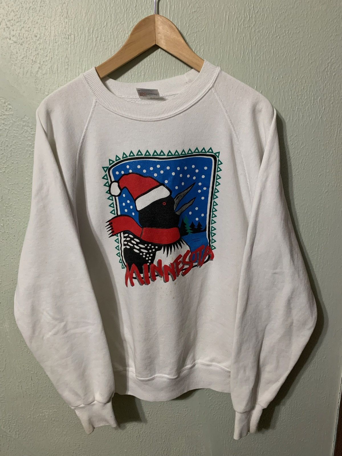 Vintage Vintage Crewneck Loon Scarf and Hat Vintage Sweatshirt Size US XL / EU 56 / 4 - 1 Thumbnail