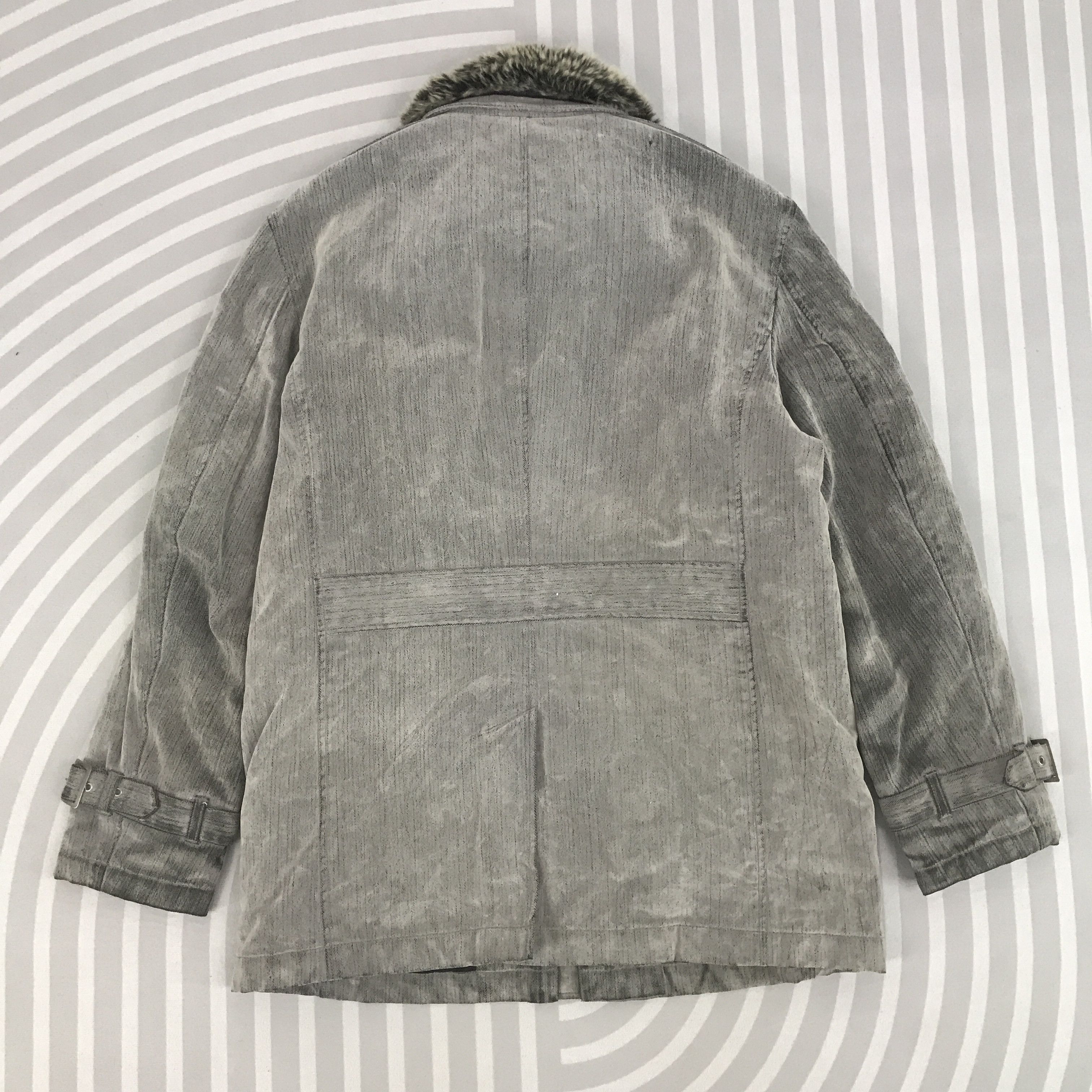 Designer × Japanese Brand × Vintage Vintage Trenza Punk japan Fur collar zipper Jacket Size US L / EU 52-54 / 3 - 3 Thumbnail