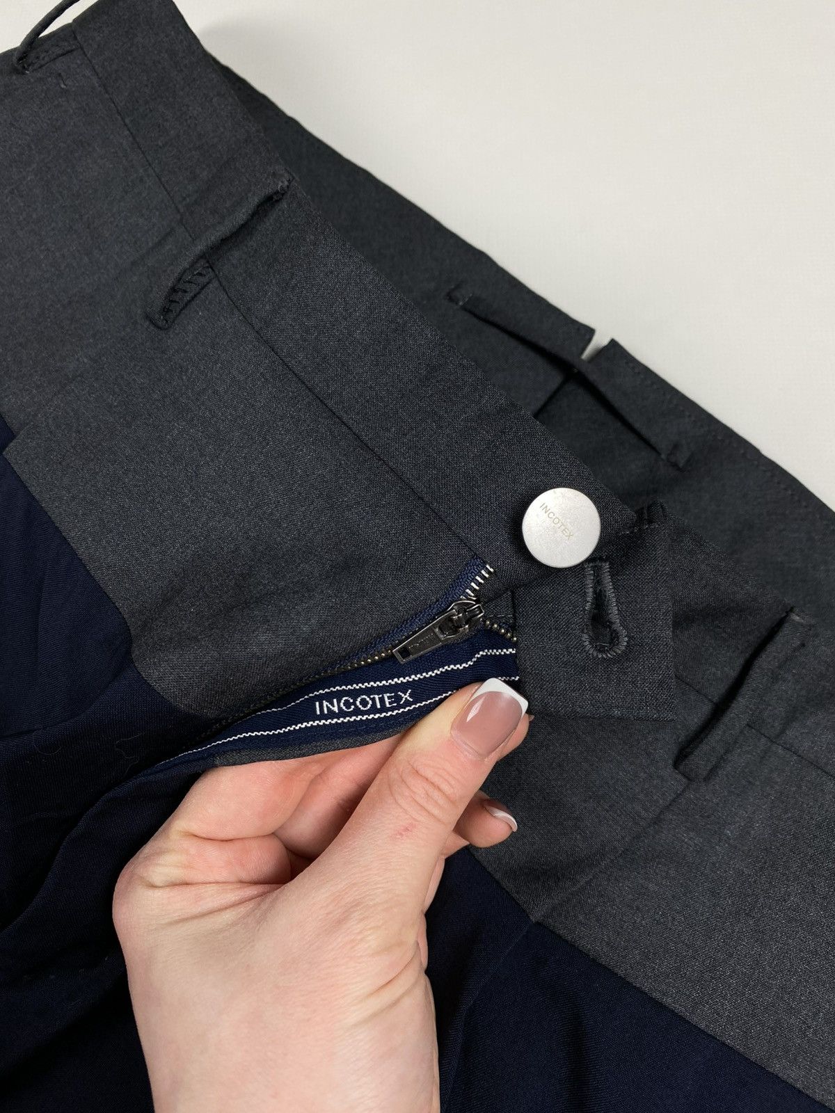 Incotex Incotex Men’s Wool Tapered Fit Dress Pants Trousers Size 52 Size US 36 / EU 52 - 12 Thumbnail