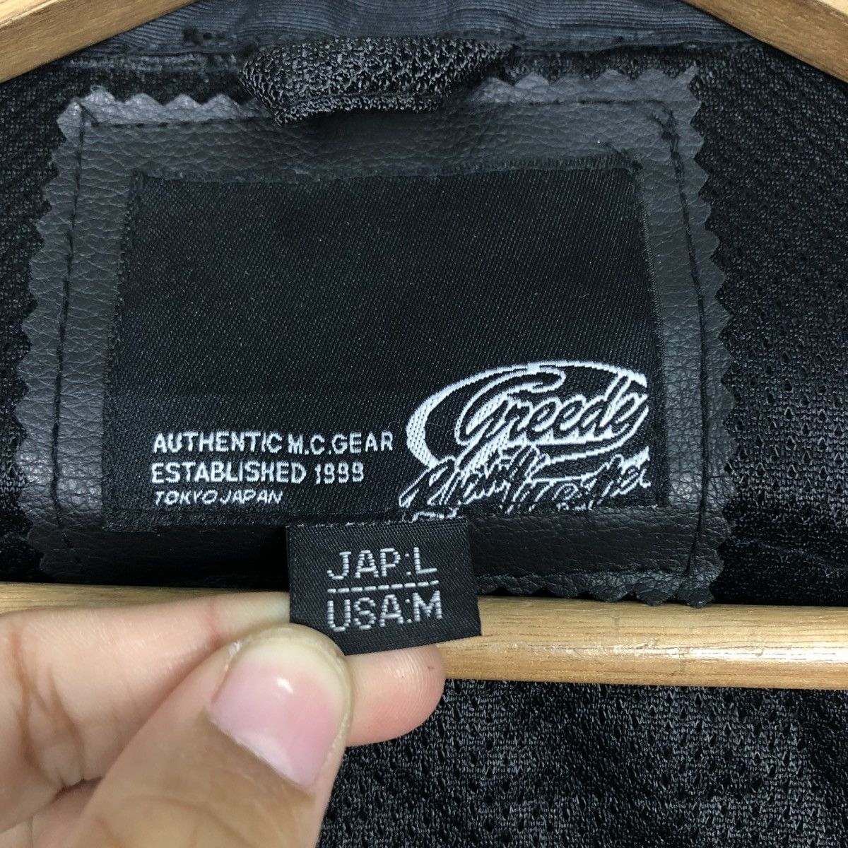 Japanese Brand 🔥RICH BLACK VINTAGE RACING BIKER JACKET GREEDY BIG LOGO Size US M / EU 48-50 / 2 - 21 Thumbnail