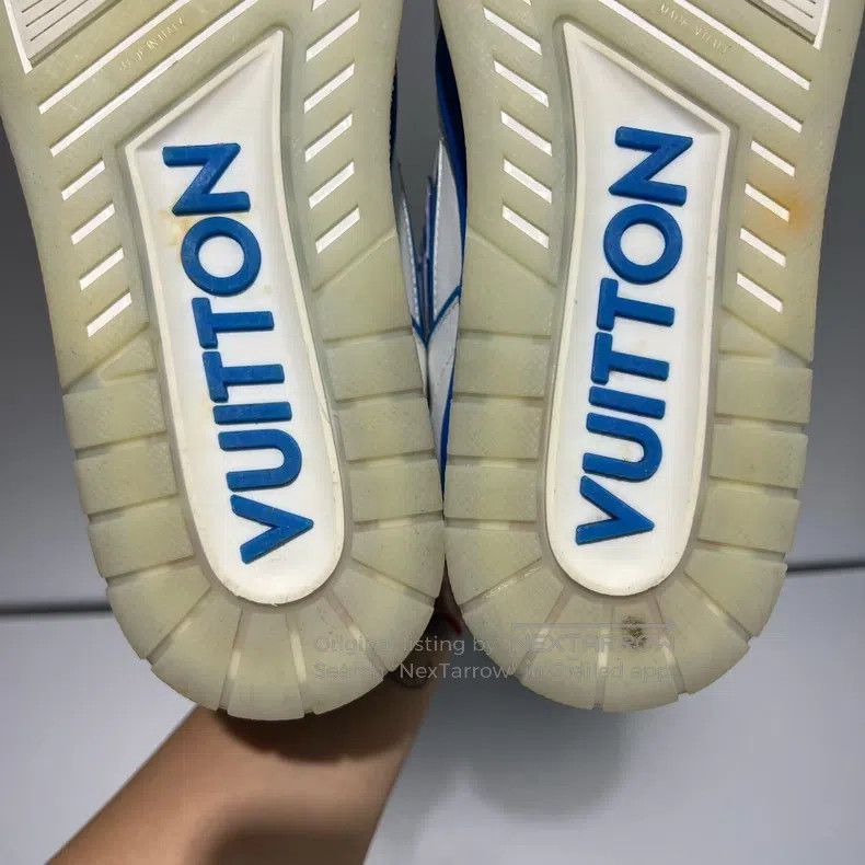 Louis Vuitton Louis Vuitton White and blue Trainer board shoes Size US 8.5 / EU 41-42 - 8 Thumbnail