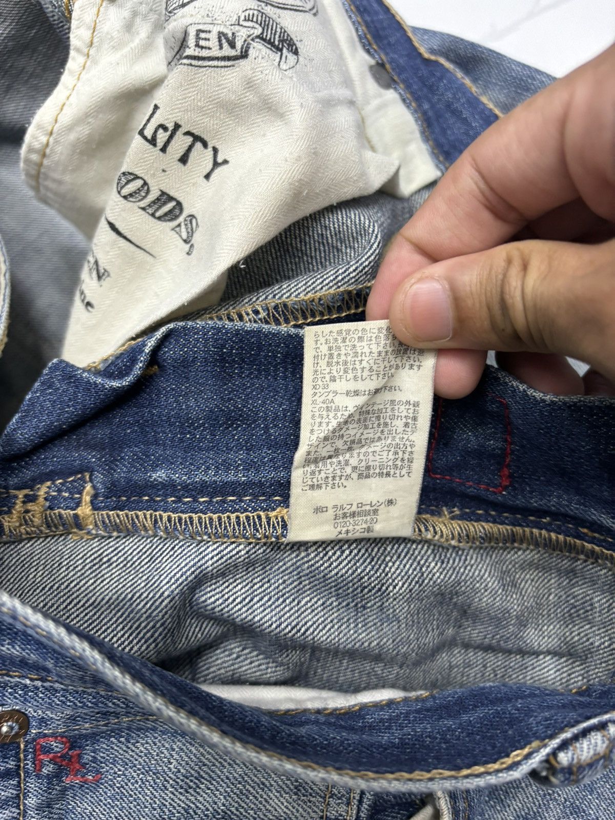 Polo Ralph Lauren POLO RALPH LAUREN BAGGY DISTRESSED DENIM JEANS Size US 34 / EU 50 - 17 Thumbnail