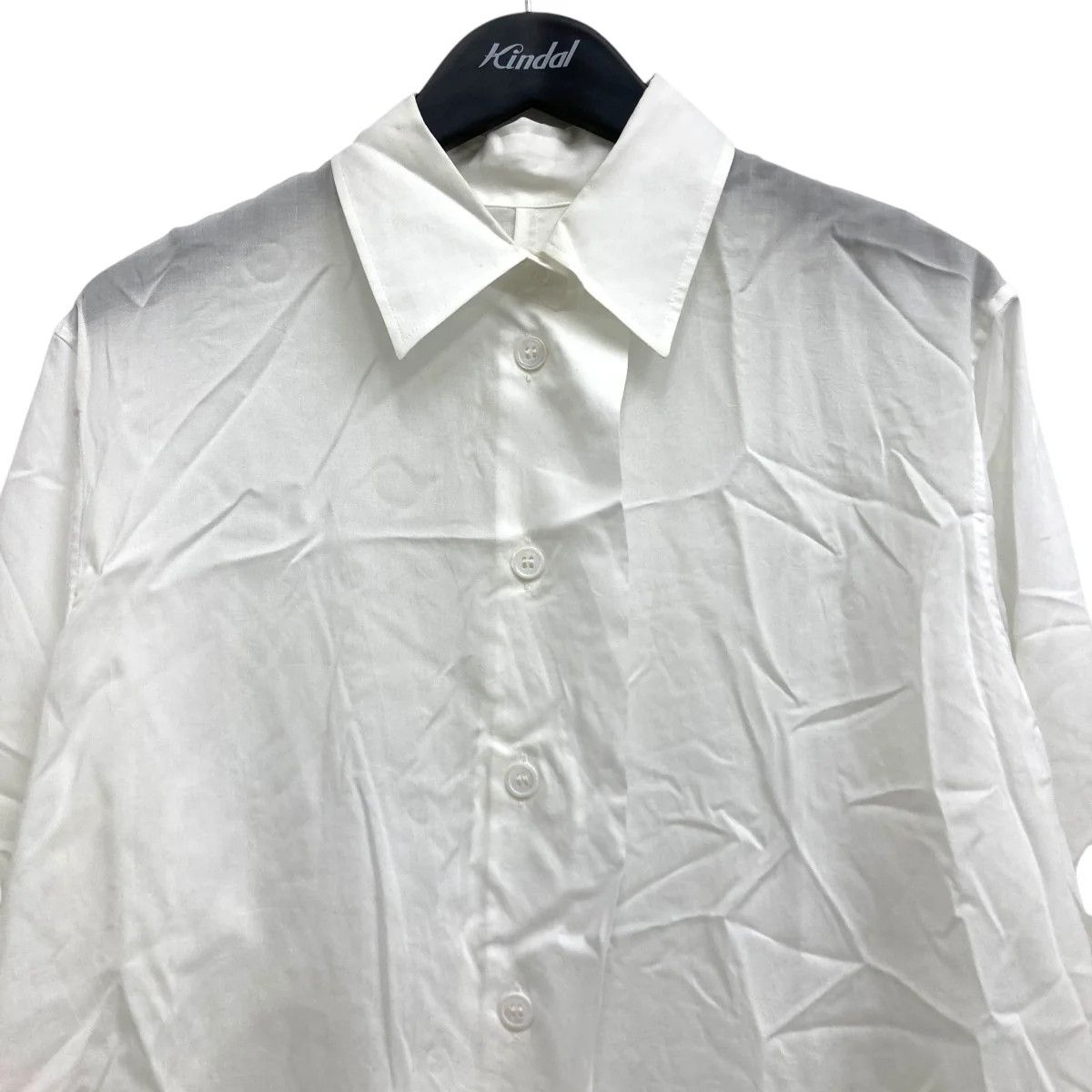 Yohji Yamamoto YOHJI YAMAMOTO white cellulose asymmetrical shirt Size US S / EU 44-46 / 1 - 3 Thumbnail