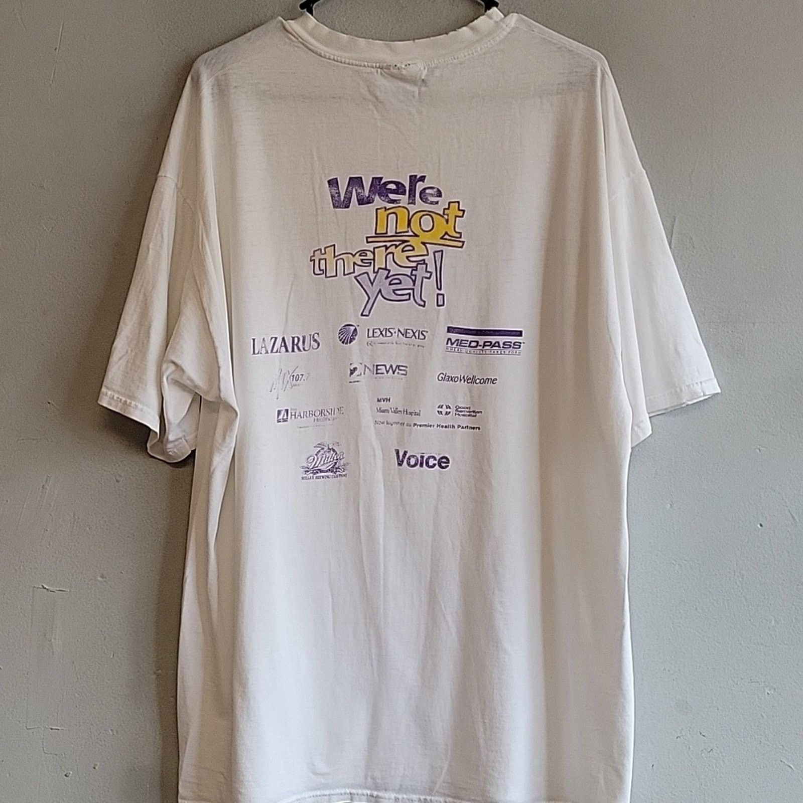 Hanes Vintage XL t-shirt tee Promenaid For Aids 1997 Size US XL / EU 56 / 4 - 8 Thumbnail