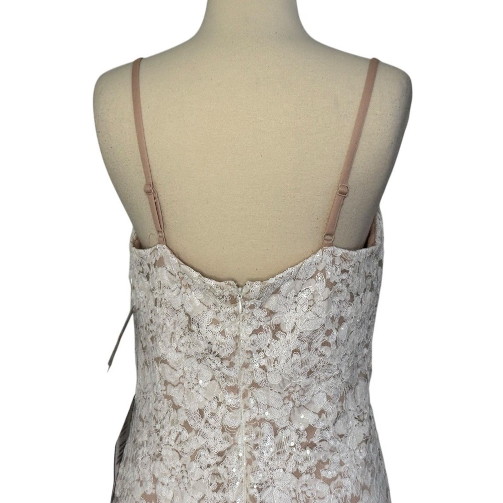 Other NIGHTWAY Mermaid High-Low Flounce Hem Lace Dress Sequin 10 Size M / US 6-8 / IT 42-44 - 9 Thumbnail