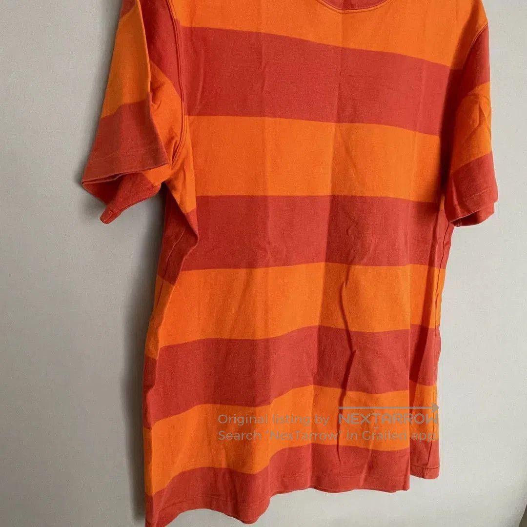GOODENOUGH goodenough orange striped short sleeve tee. Size US L / EU 52-54 / 3 - 4 Thumbnail