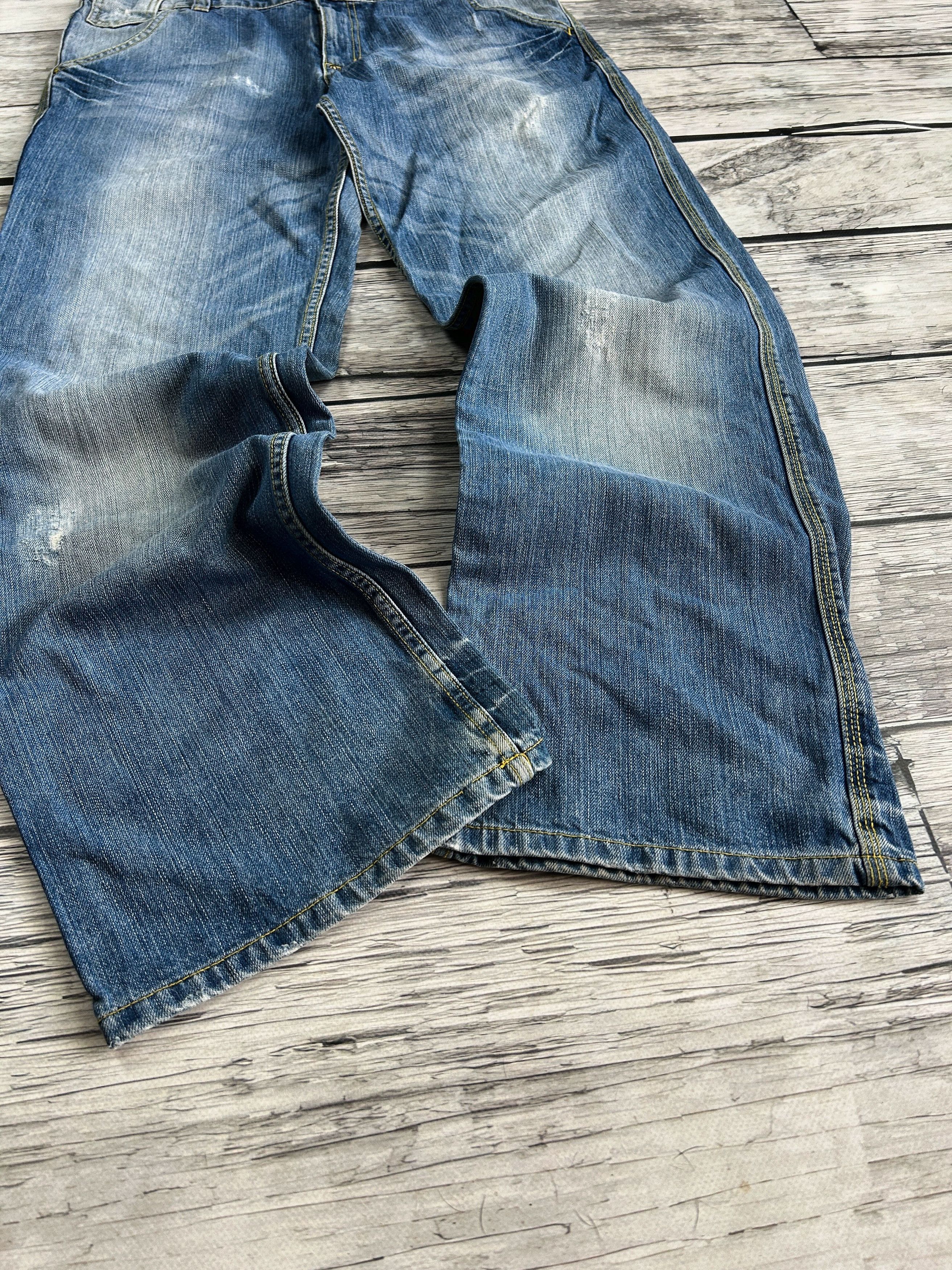 Japanese Brand Vintage Rick Owens Junya Watanabe Style Washed Jeans Size US 32 / EU 48 - 3 Thumbnail