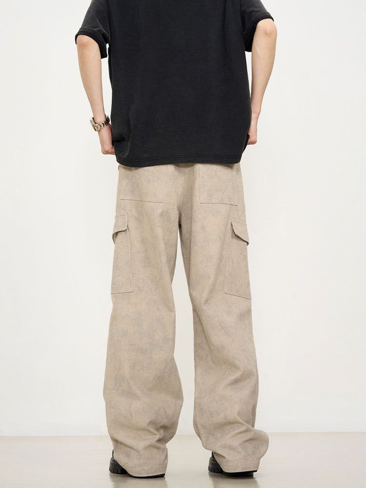 Japanese Brand × Jean Vintage washed distressed straight loose Cargo jeans Size US 32 / EU 48 - 4 Thumbnail