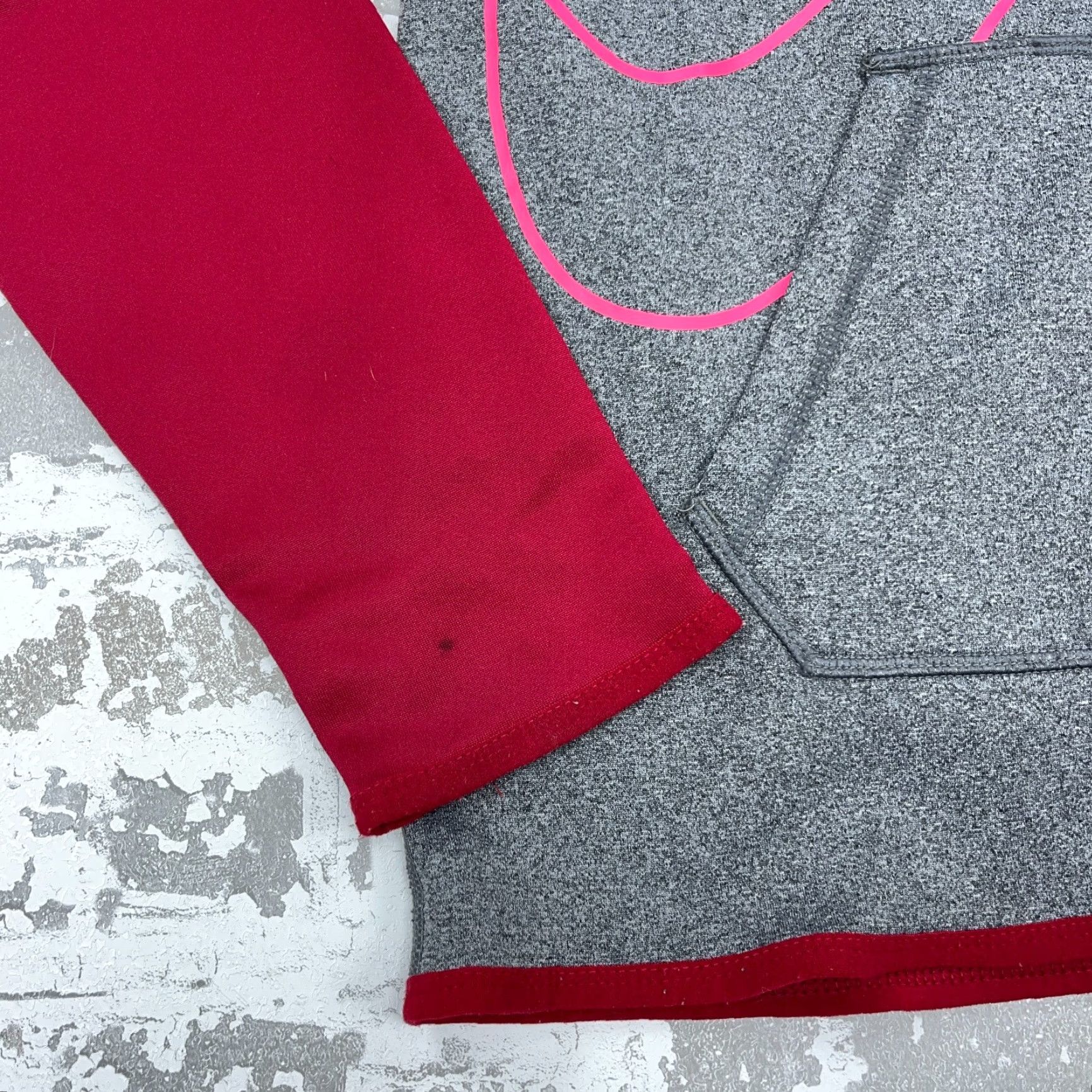 Nike Nike Hoodie Women Small Pink Gray Sweatshirt Therma Fit Pullover Mock Neck Casual Activewear Size S / US 4 / IT 40 - 4 Thumbnail