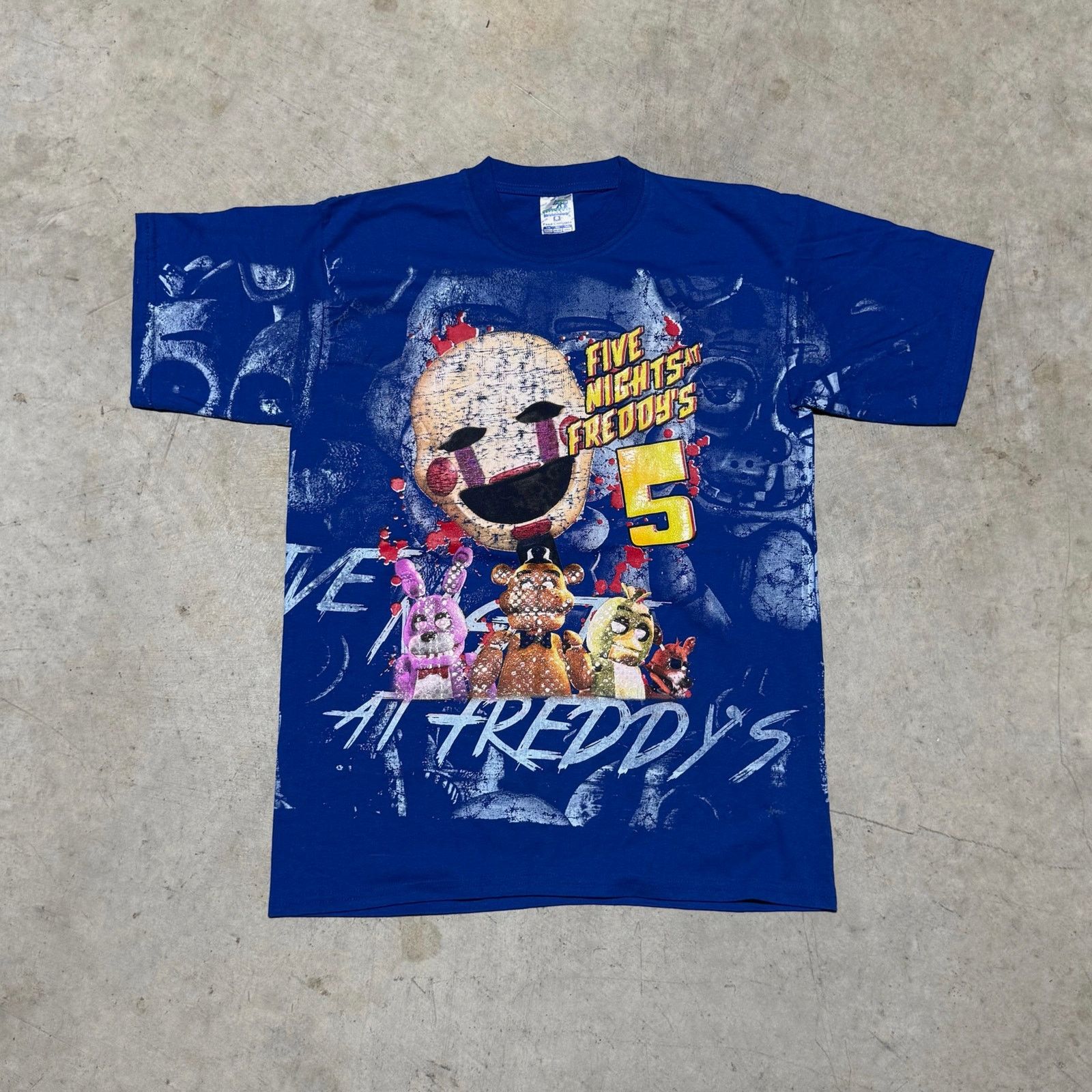 Fruit Of The Loom Vintage Mexican Bootleg Five Nights Freddy’s Tee L AOP Size US L / EU 52-54 / 3 - 1 Thumbnail