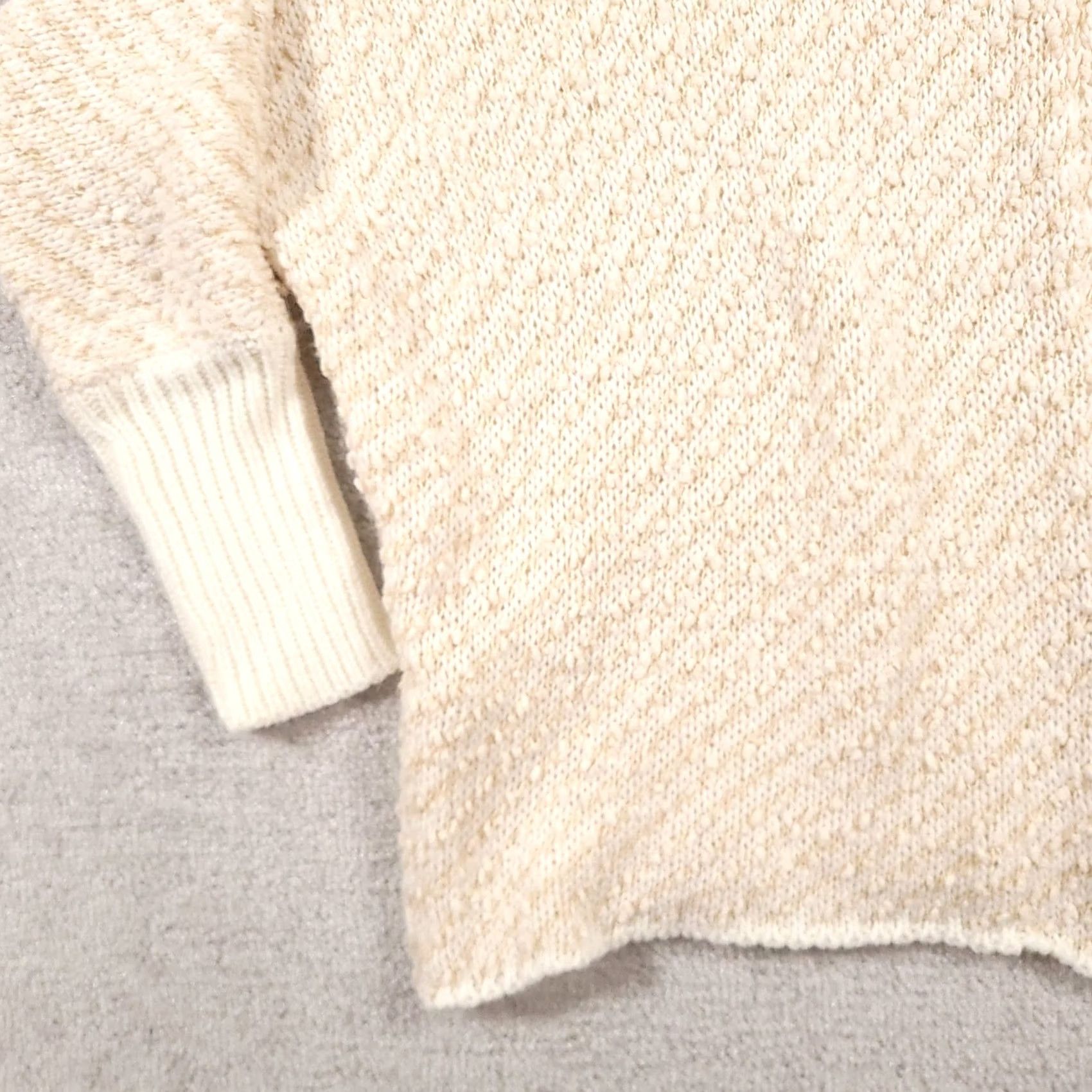 Madison Moon & Madison Sweater Womens Small Turtleneck Pullover Soft Knit Ivory Cozy Modern Oversized Dolman Sleeve N/A Size S / US 4 / IT 40 - 4 Thumbnail