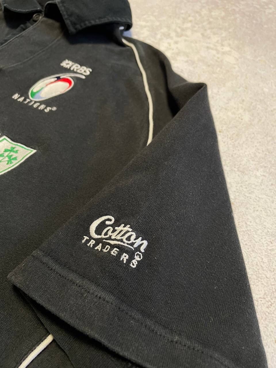 Cotton Traders × Vintage Vintage Cotton Traders Rugby Polo Big Embroidered Logo Y2K Size US L / EU 52-54 / 3 - 4 Thumbnail
