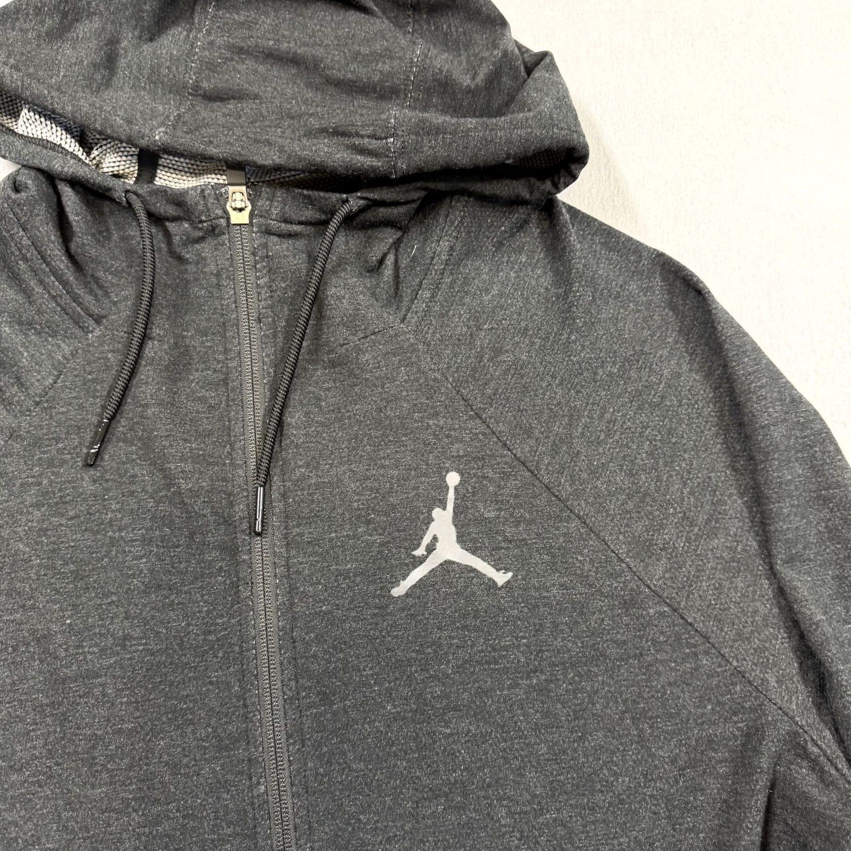 Jordan Brand Jordan Hoodie Sweatshirt Mens L Gray Dri-FIT Full Zip Jumpman Logo Athletic Size US L / EU 52-54 / 3 - 2 Thumbnail