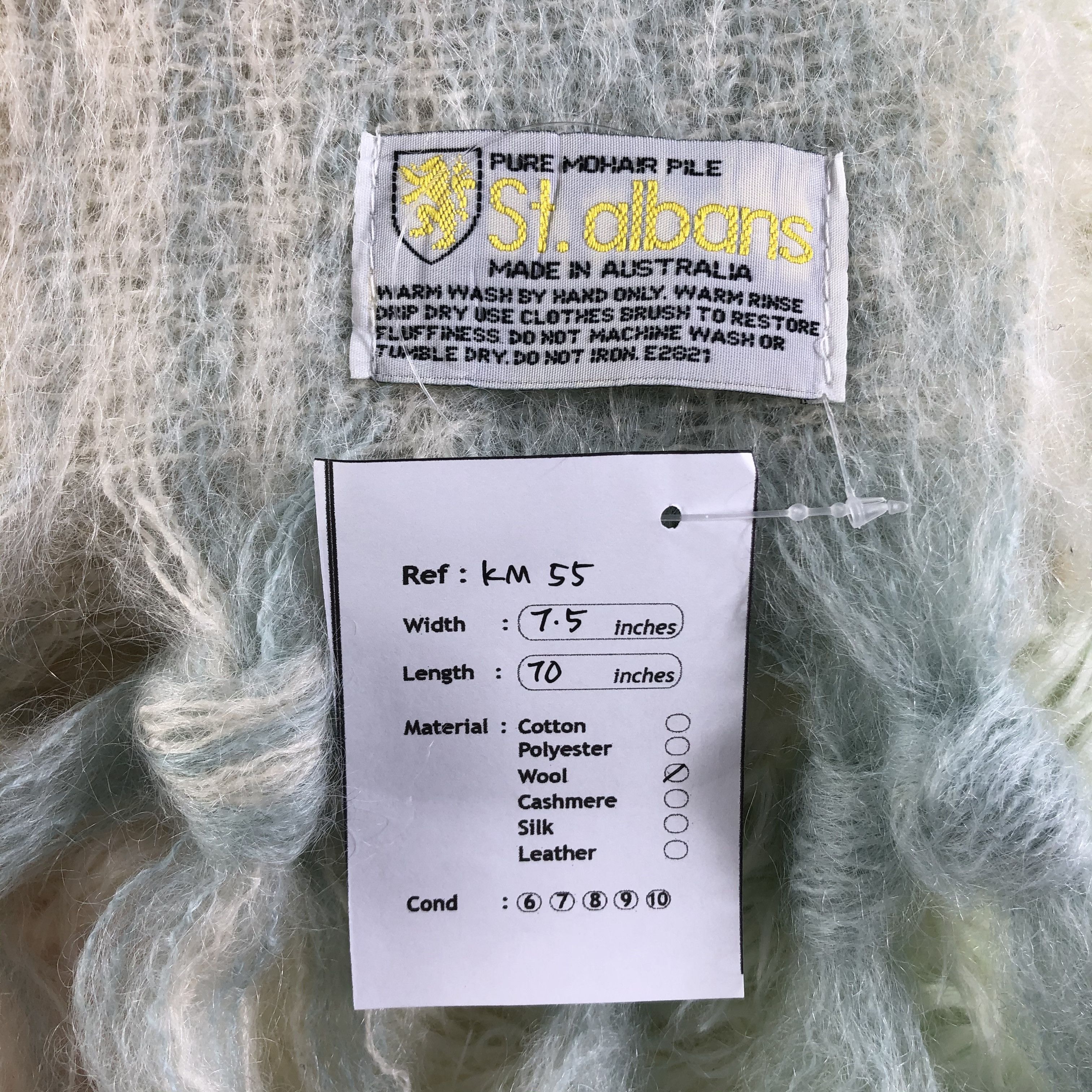 Vintage Mohair Scarf / Muffler / Neckwear - KM55 Size ONE SIZE - 5 Thumbnail