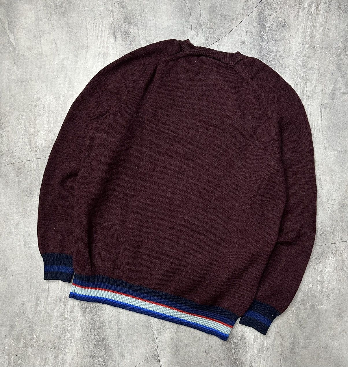 Lacoste × Vintage Vintage Knit Lacoste wool Golf Sweatshirt Oldmoney Size US L / EU 52-54 / 3 - 4 Thumbnail