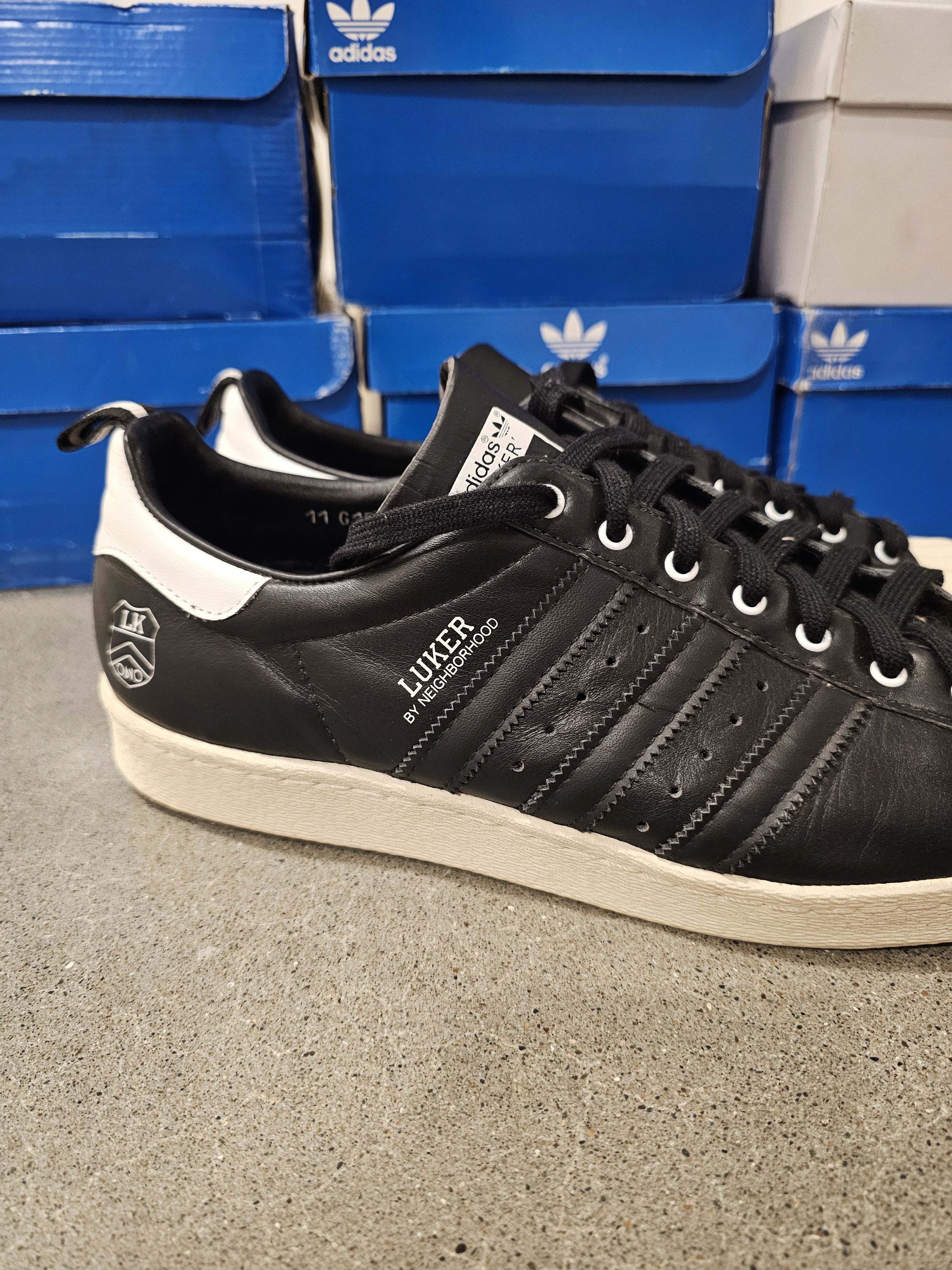 Adidas × Neighborhood Luker by Neighborhood Adidas Superstars Size US 11.5 / EU 44-45 - 8 Thumbnail