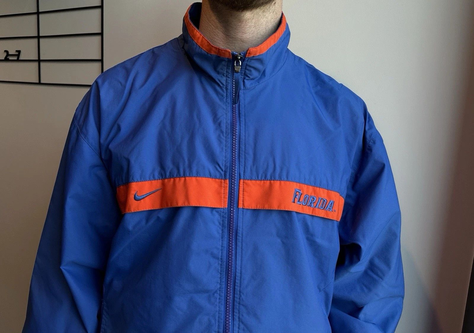 Nike × Vintage VINTAGE Florida Gators Nike Track Nylon Jacket NCAA College Size US L / EU 52-54 / 3 - 2 Thumbnail