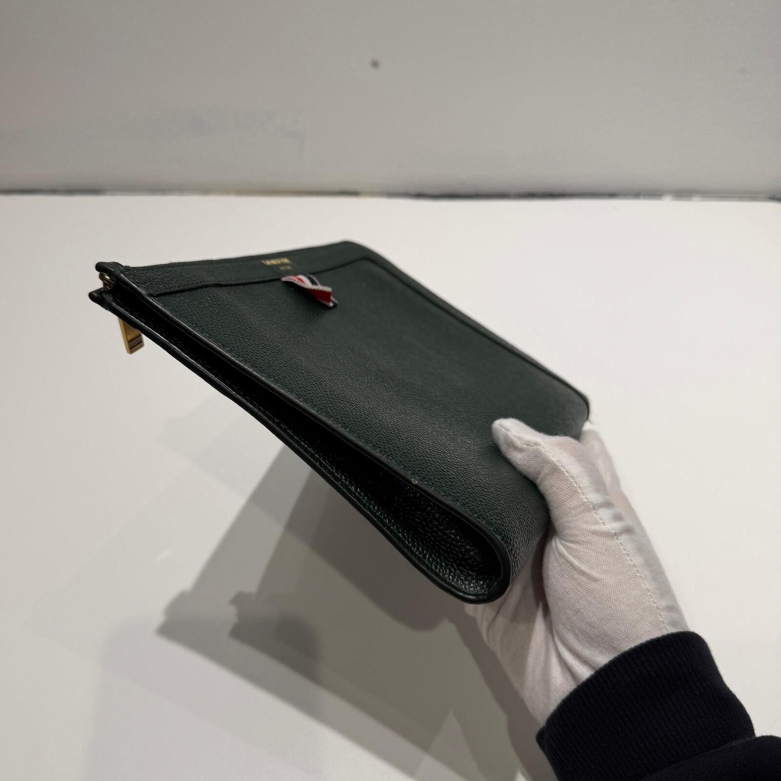 Thom Browne Thom Browne Leather Pouch Size ONE SIZE - 2 Thumbnail