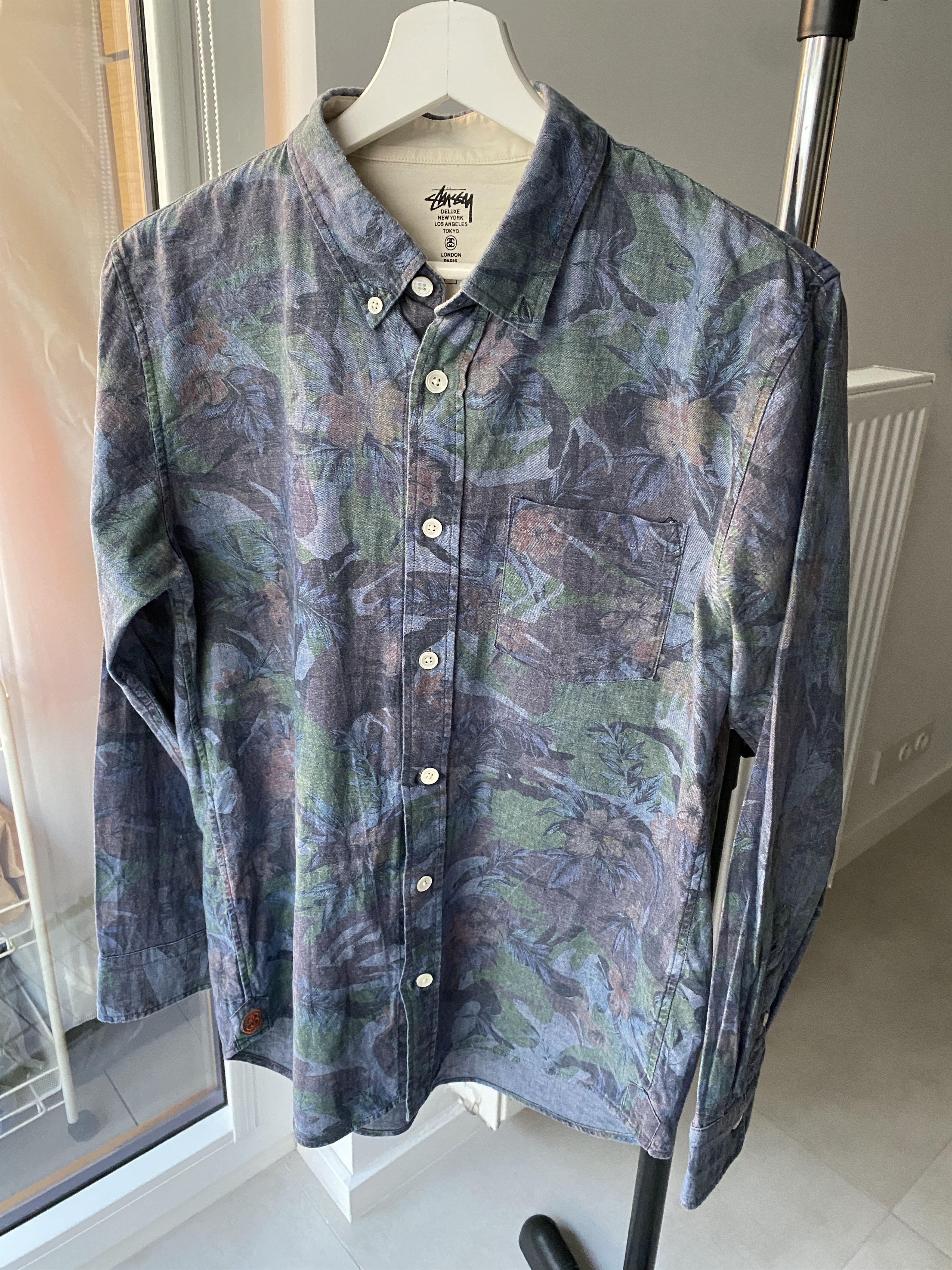 トップス STUSSY WRINKLY COTTON GAUZE SHIRT Wrinkly Cotton Gauze Shirt – Premier