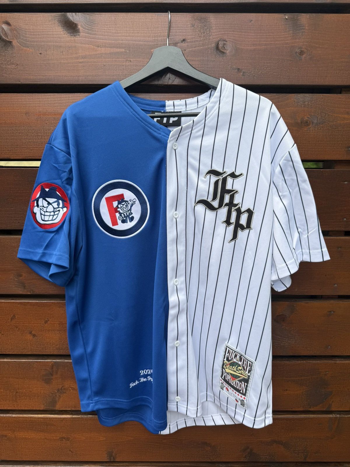 Fuck The Population RIVALS BASEBALL JERSEY (ROYAL) Size L Size US L / EU 52-54 / 3 - 1 Thumbnail
