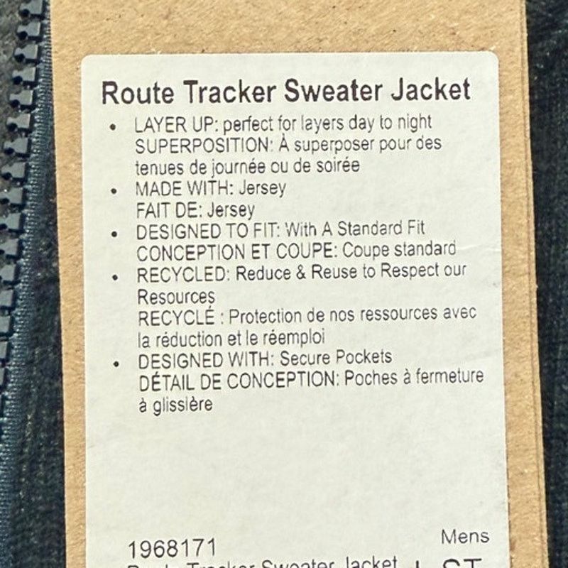 Prana NWT prAna Mens Route Trucker Full Zip Sweater Jacket Blue Size US L / EU 52-54 / 3 - 5 Thumbnail