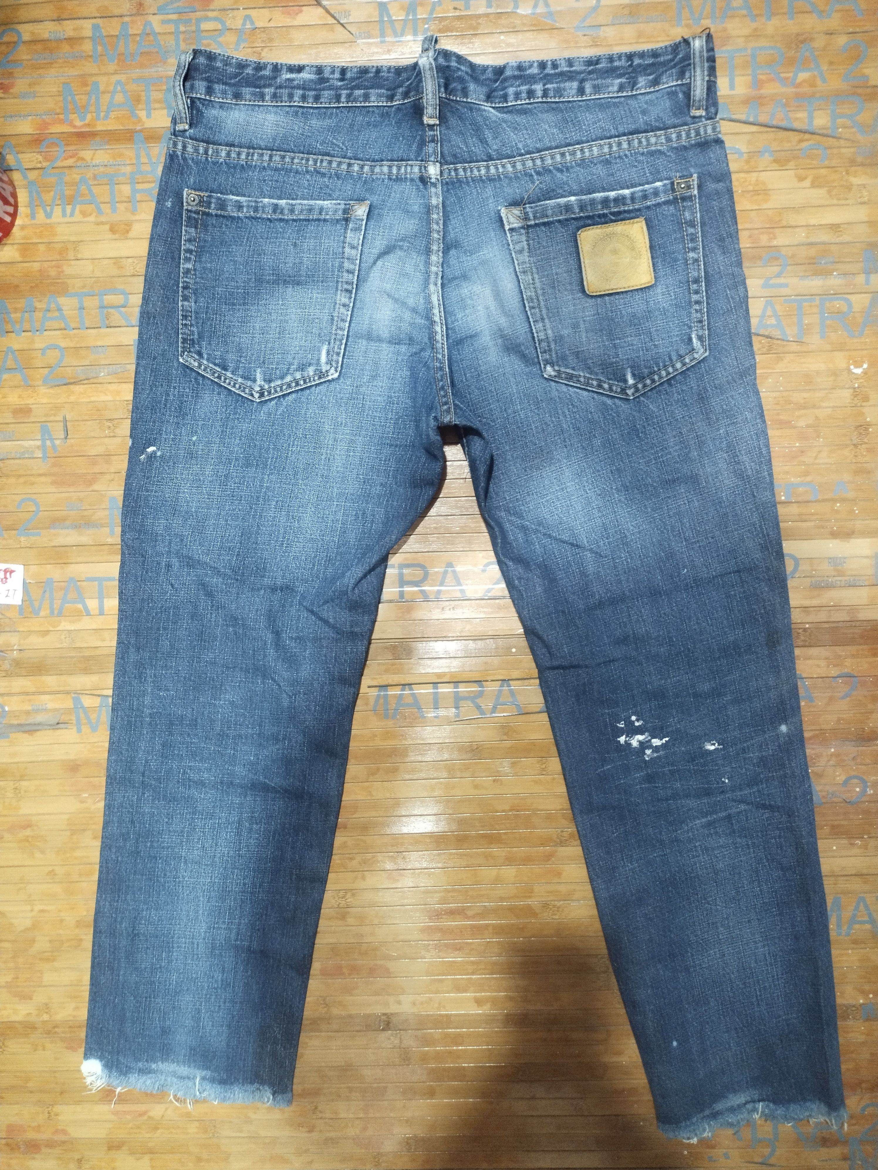 Dsquared2 × Vintage Dsquared Vintage " Distressed Drnim Sz 36" Size US 36 / EU 52 - 2 Thumbnail