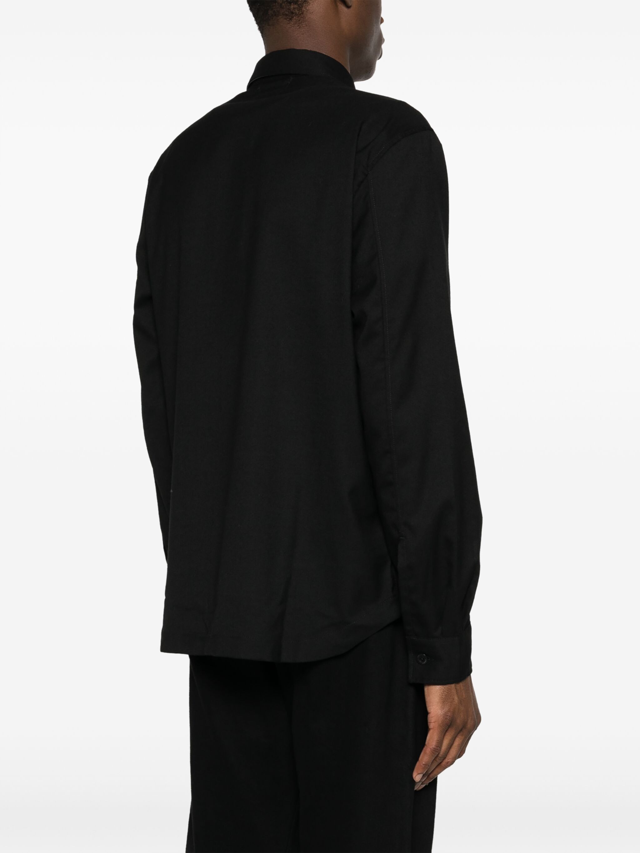C.P. Company o1y1224 Solid Color Shirt in Black Size US S / EU 44-46 / 1 - 4 Thumbnail