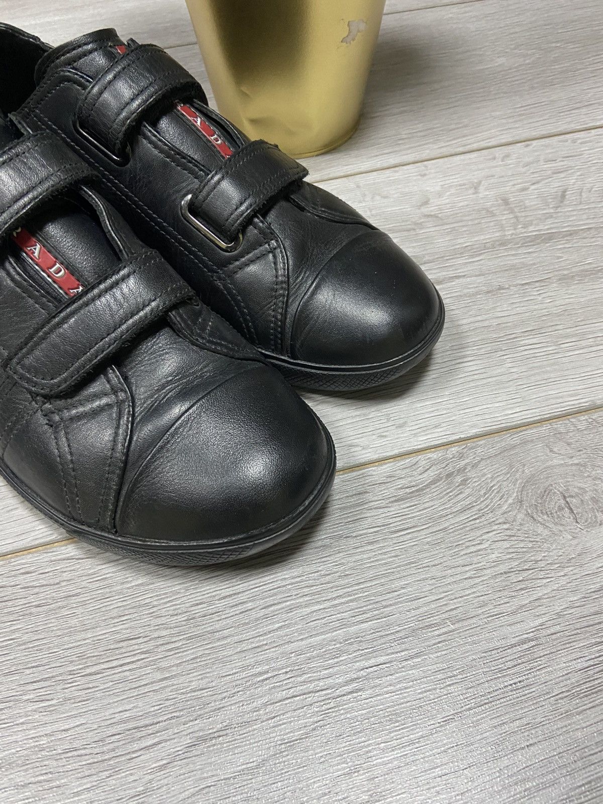 Prada Prada red tab velcro vintage leather sneakers Size US 8 / EU 41 - 4 Thumbnail