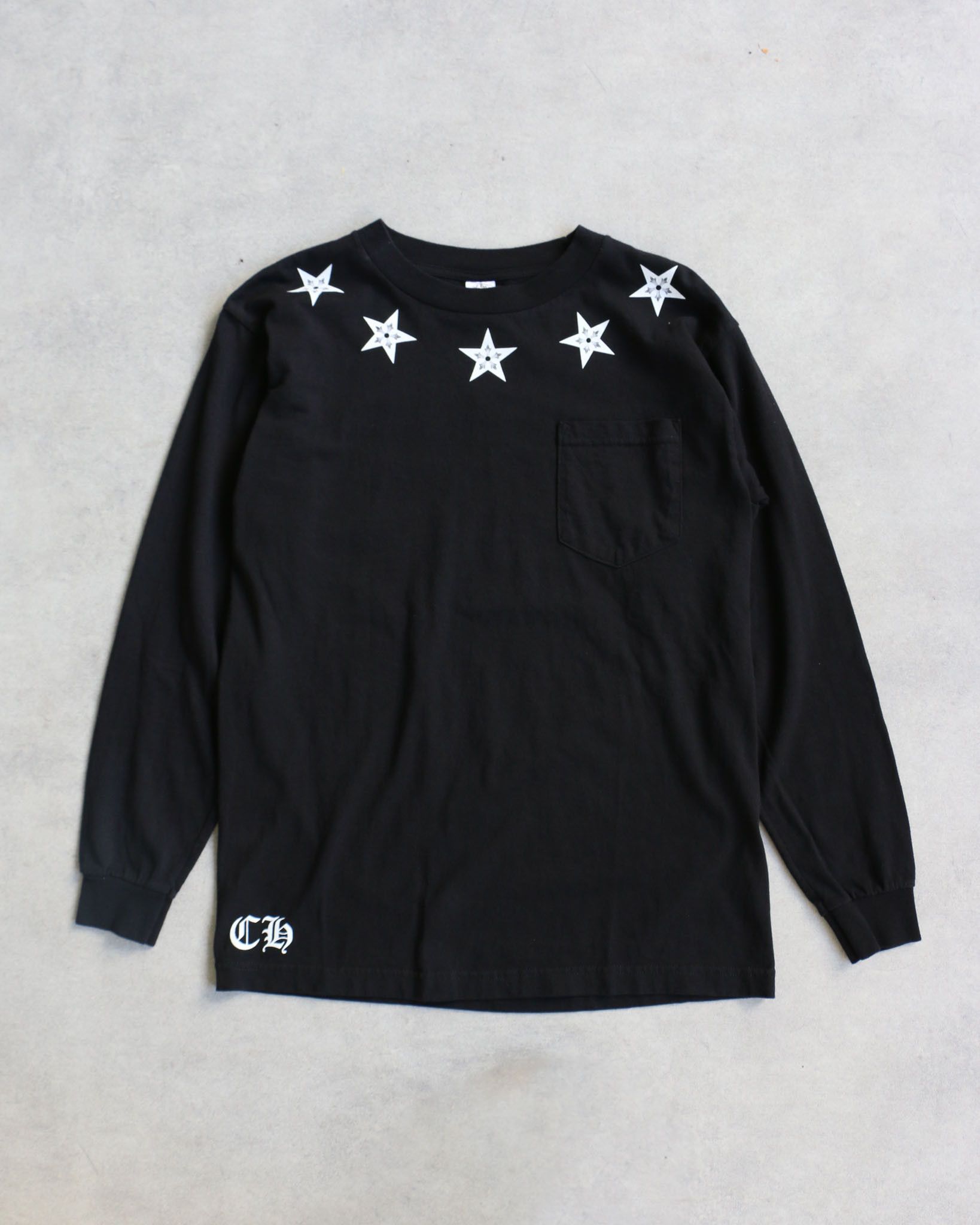 Chrome Hearts Neck Logo Long Sleeve Tee Shirt Black Purple | Grailed