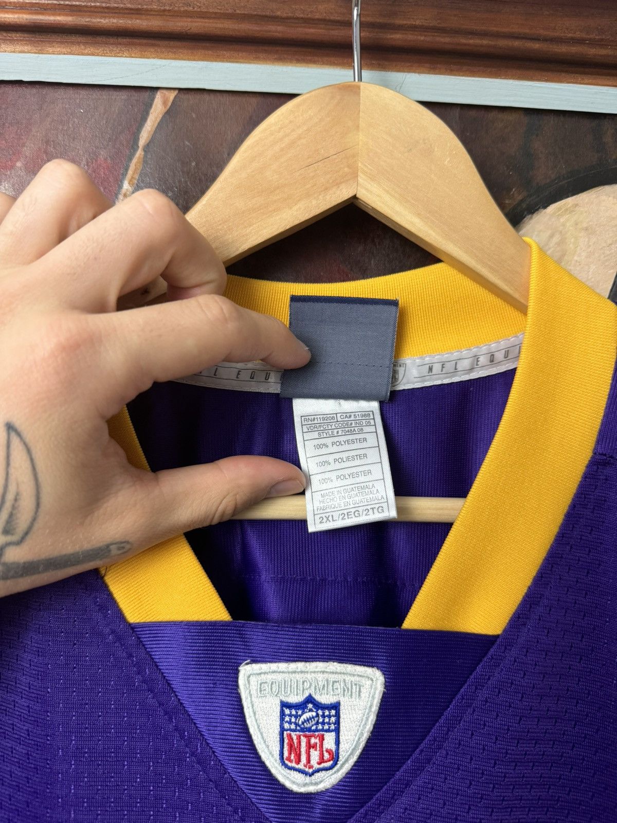 Reebok NFL Reebok Jersey Jared Allen Minnesota Vikings Oversize Size US XXL / EU 58 / 5 - 5 Thumbnail