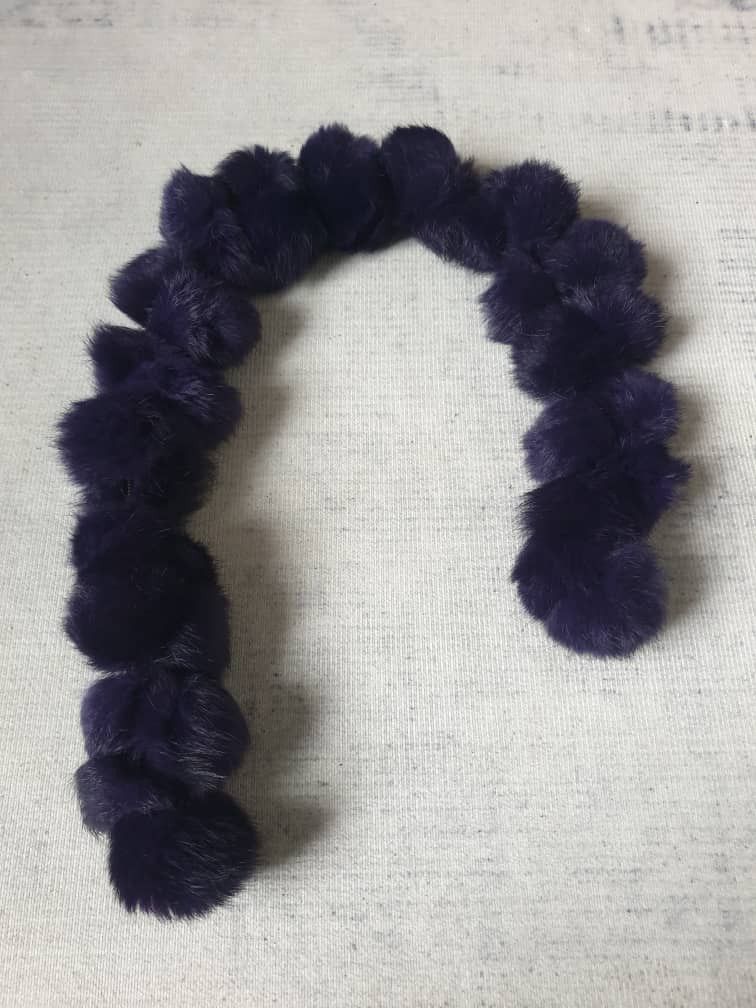 Japanese Brand See paper purple colour neck warmer Size ONE SIZE - 5 Thumbnail
