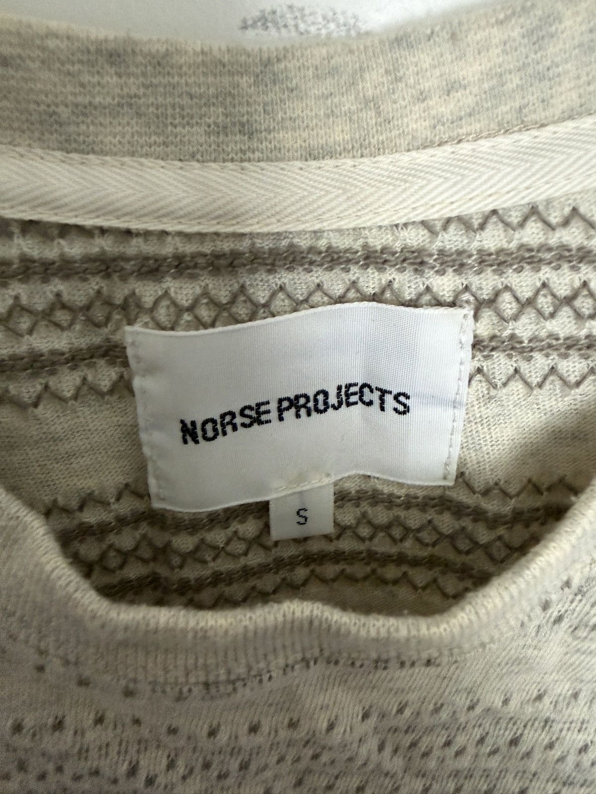 Norse Projects Norse Projects Niels Indigo Texture Stripe T Shirt Size US S / EU 44-46 / 1 - 3 Thumbnail