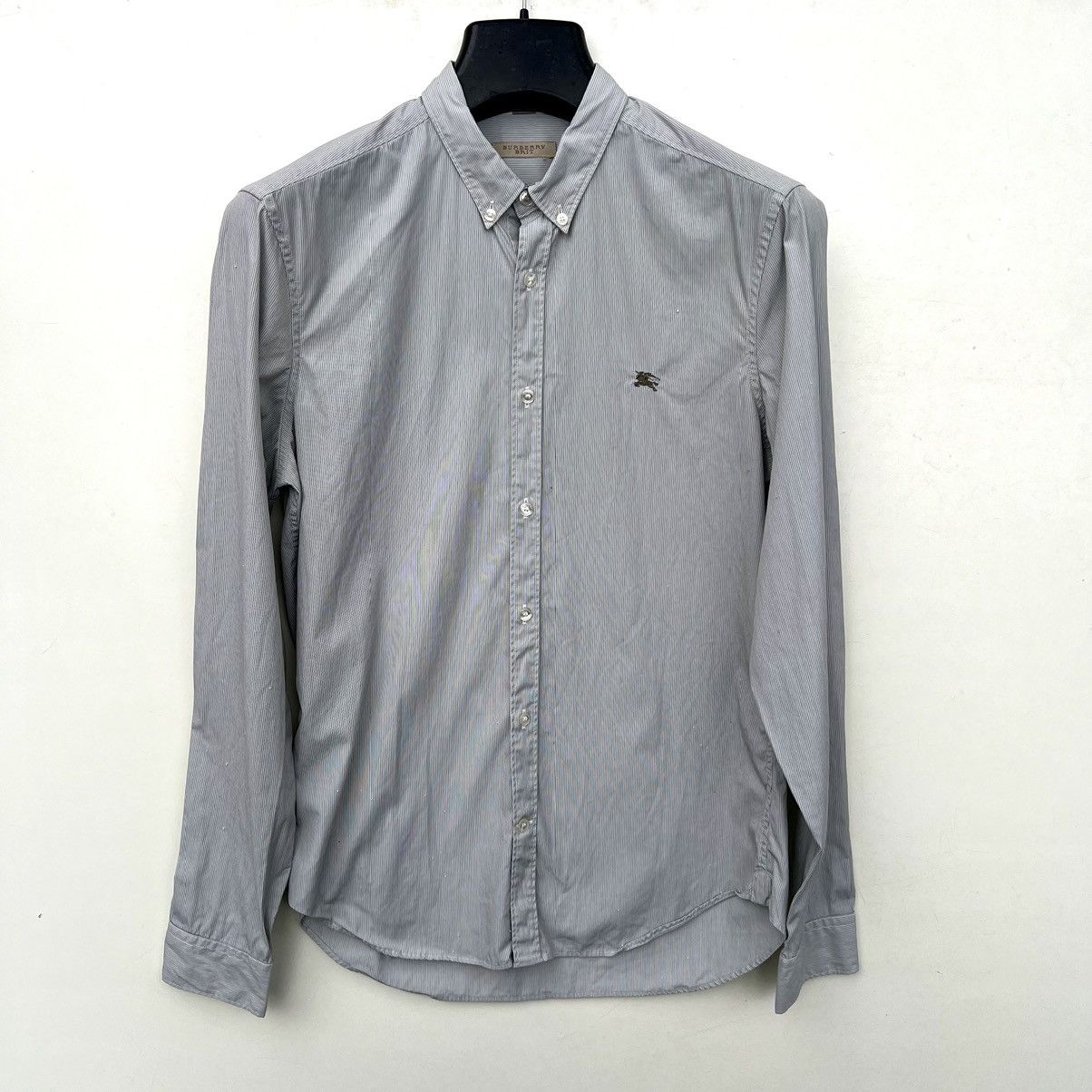 Burberry × Designer BURBERRY BRIT STRIPED LONG SLEEVE SHIRT Size US M / EU 48-50 / 2 - 1 Thumbnail