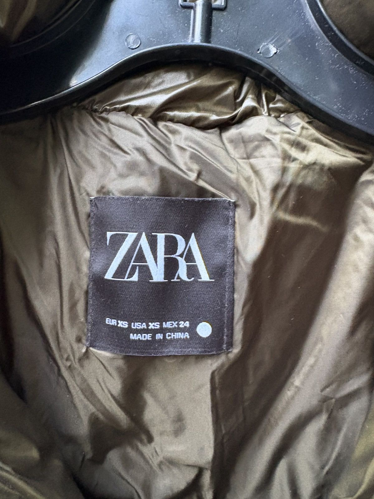 ZAPA ZARA Shiny Down Puffer Vest — Bronze Brown / Size XS Size XS / US 0-2 / IT 36-38 - 4 Thumbnail