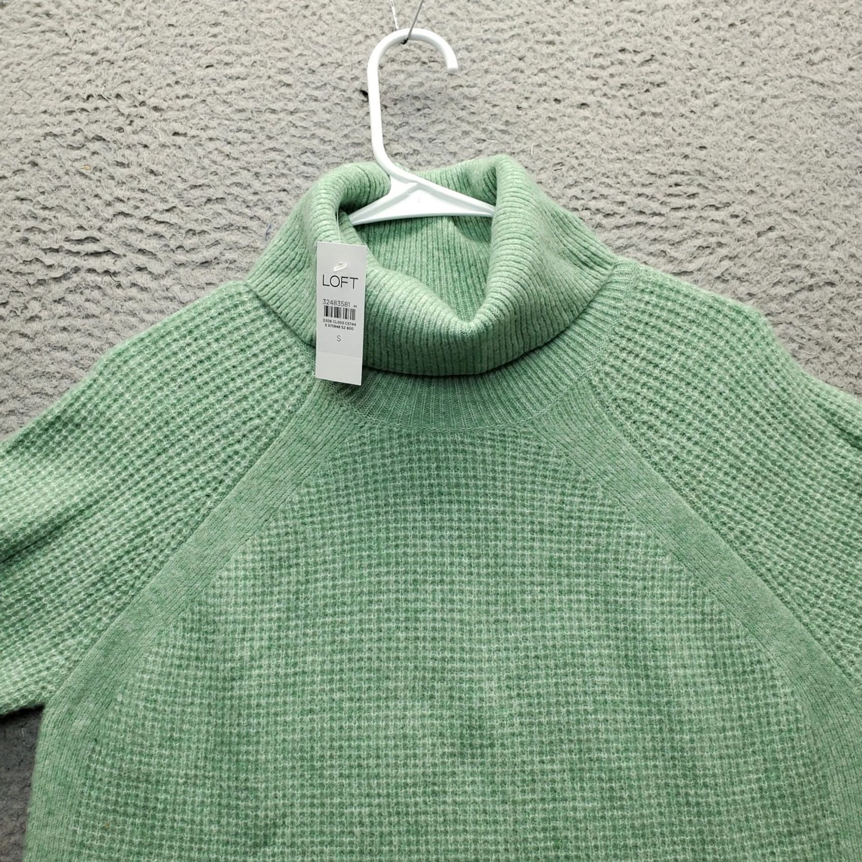 Loft LOFT Womens Small Green Long Sleeve Stretch Turtleneck High Low Slit Sweater Size S / US 4 / IT 40 - 5 Thumbnail