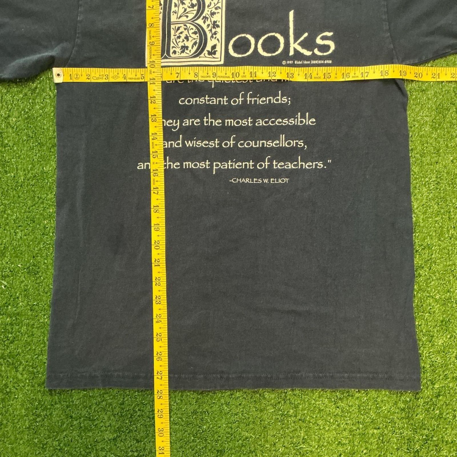 Hanes Vintage 1997 Global Ideas Books Shirt Size M Size US M / EU 48-50 / 2 - 5 Thumbnail