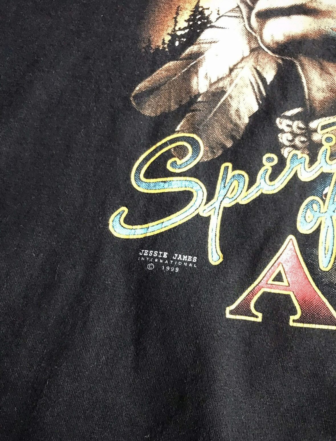 Indian Motorcycle × Vintage 🔷Vintage Jessie James Spirit of America Biker T-shirt 90s🔷 Size US XL / EU 56 / 4 - 6 Thumbnail