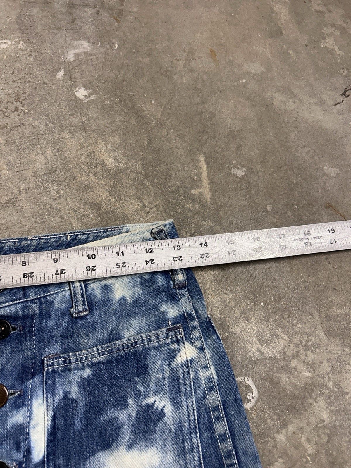 Other Vintage 60’s Flared High Jeans Boho Bleached Distressed Size 26" / US 2 / IT 38 - 9 Thumbnail