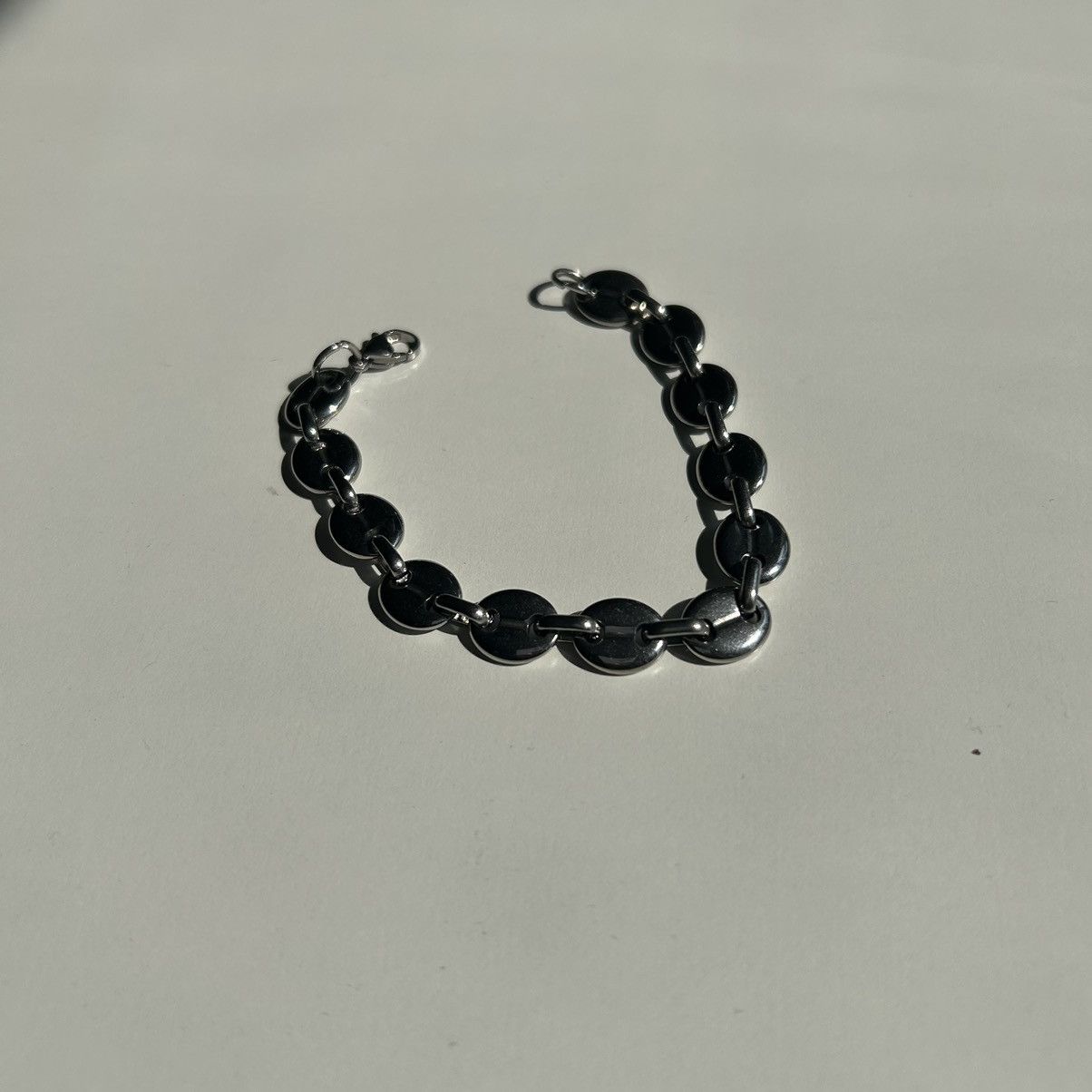 Vintage Y2K 2000s Gucci style link silver heavyweight bracelet Size ONE SIZE - 4 Thumbnail