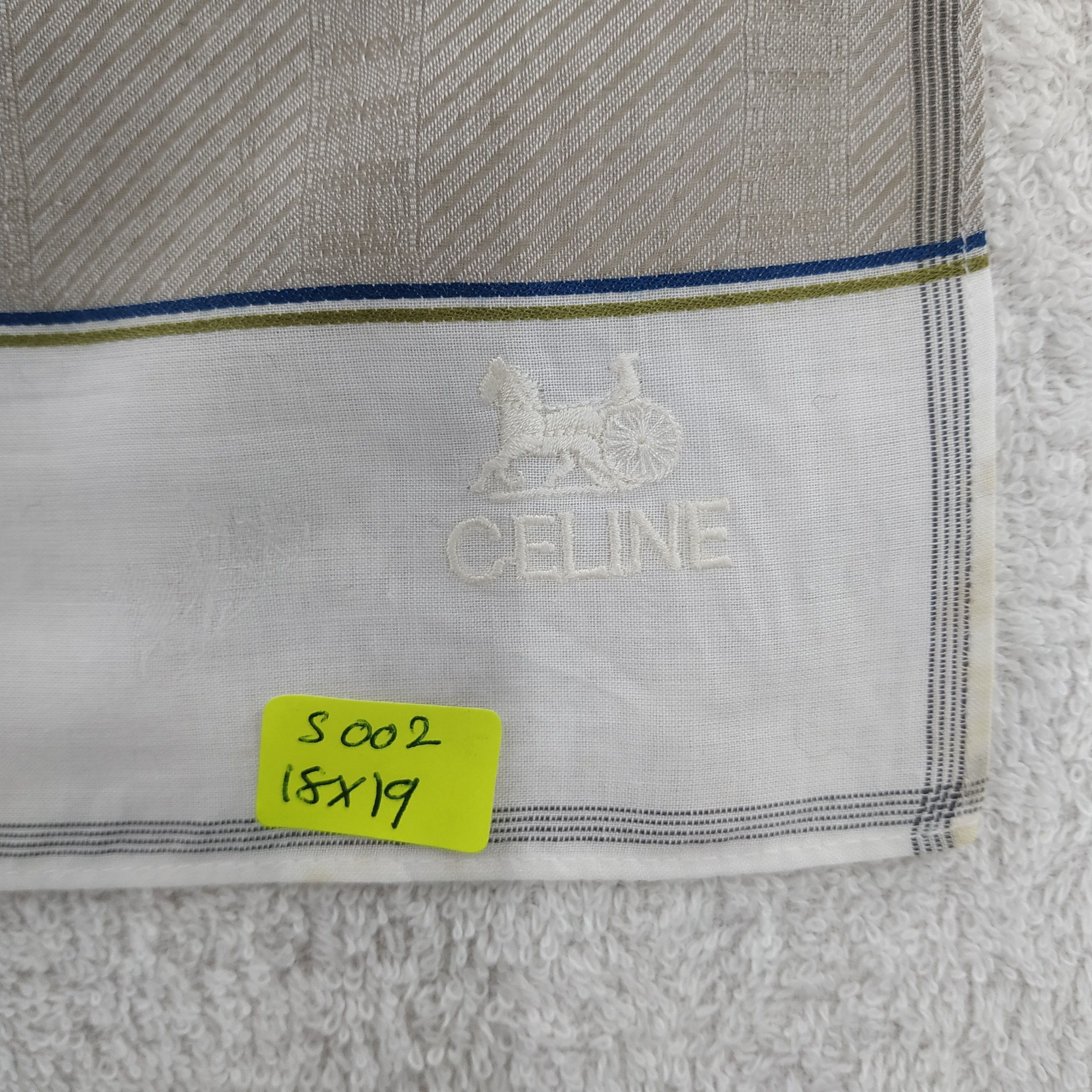 Celine × Vintage Celine Bandana / Handkerchief / Neckerchief - S002 Size ONE SIZE - 6 Thumbnail