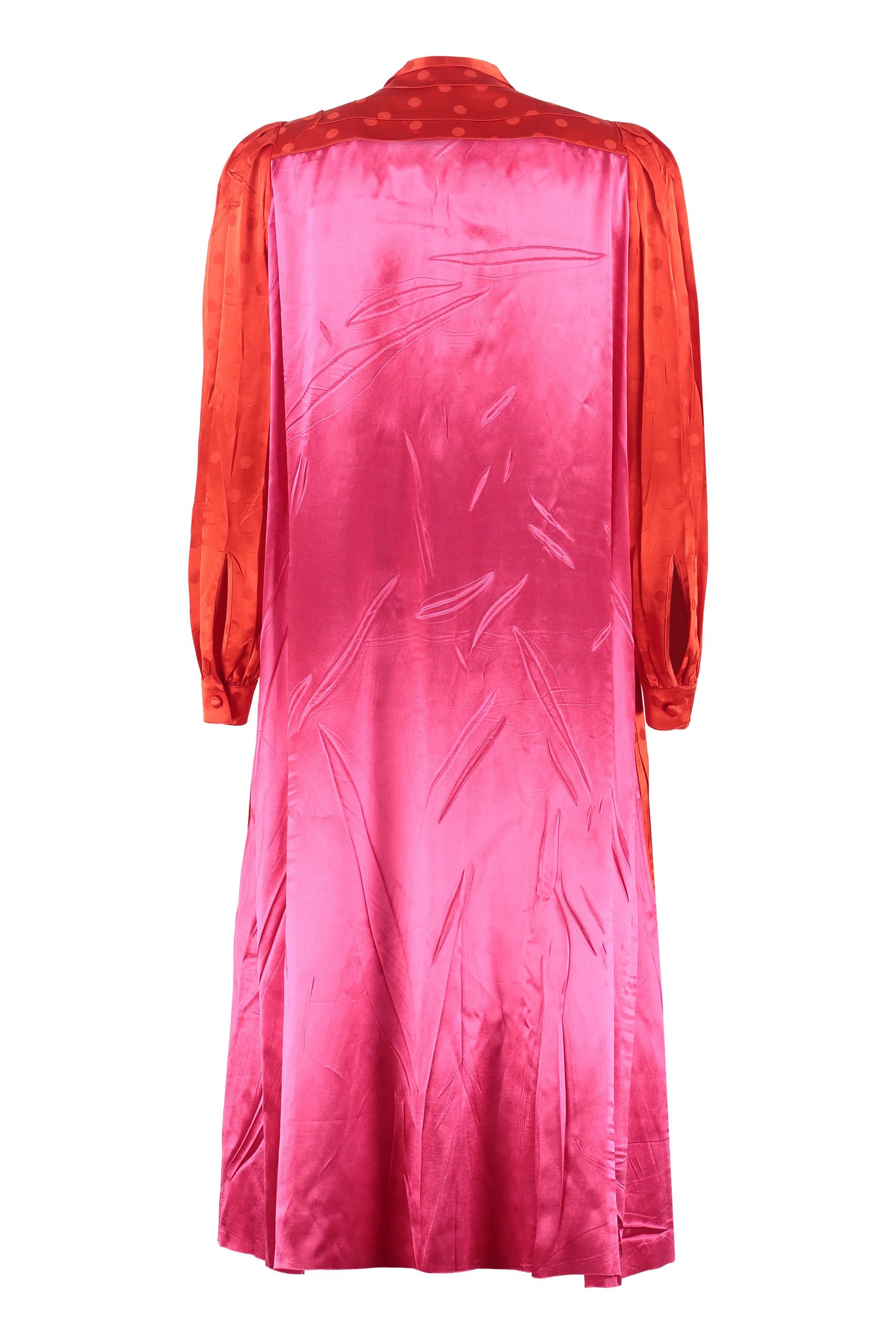Balenciaga o1y0625 Midi Dress in Red/Pink Size XS / US 0-2 / IT 36-38 - 2 Thumbnail