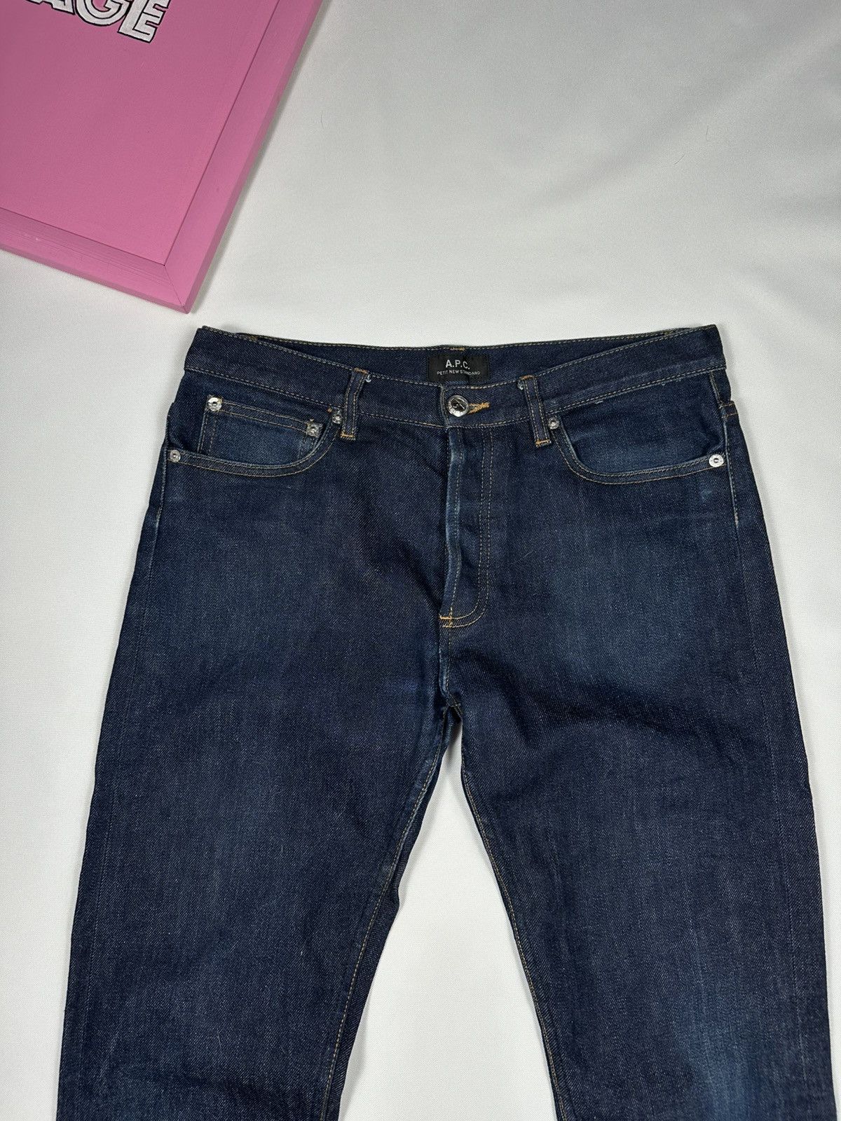A.P.C. APC Jeans Pants Petit New Standard Classic Basic Denim Size 27" / US 4 / IT 40 - 6 Thumbnail