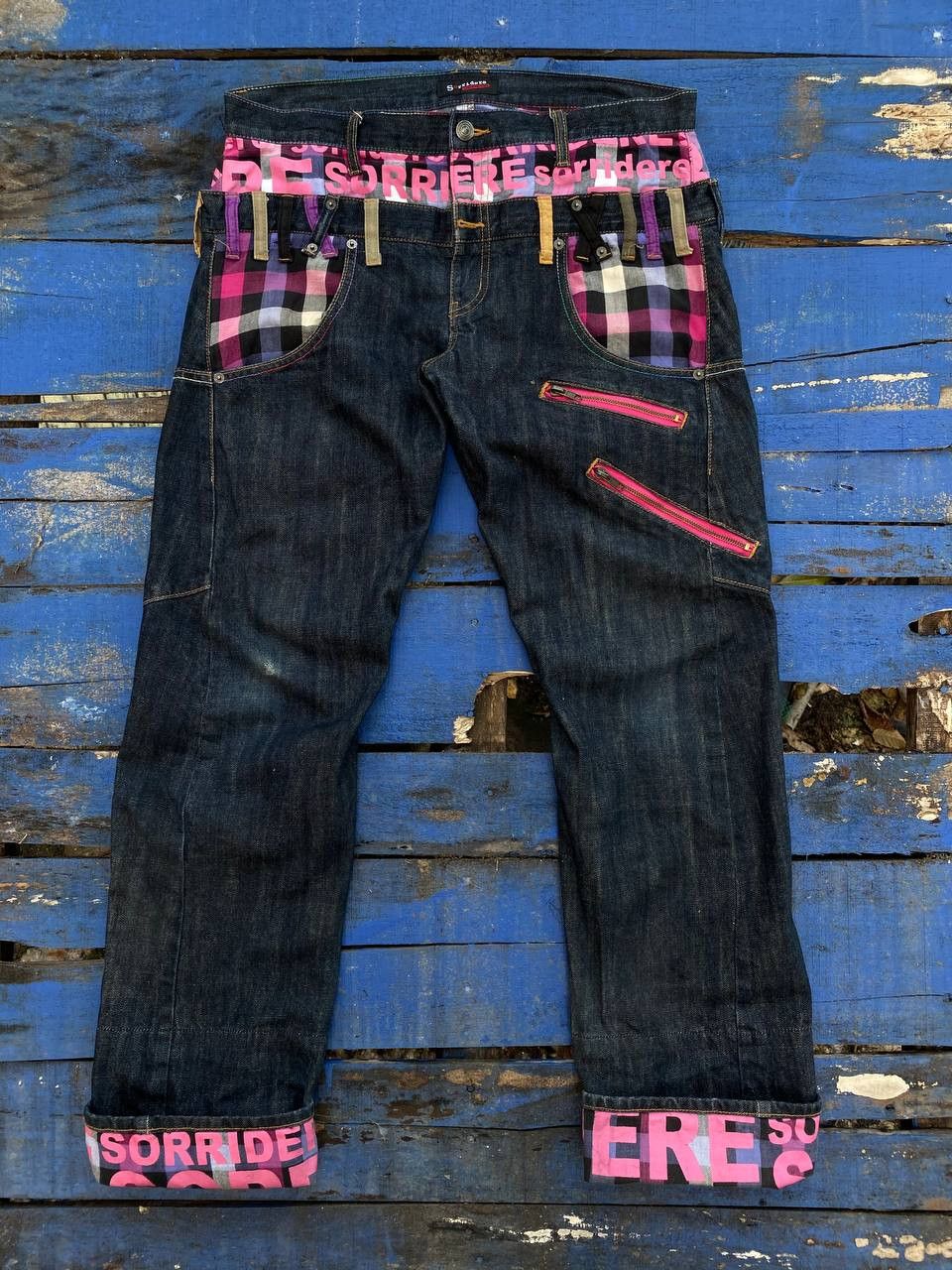If Six Was Nine Vintage Sorridere Japan Double Waist Jeans Size US 36 / EU 52 - 2 Thumbnail