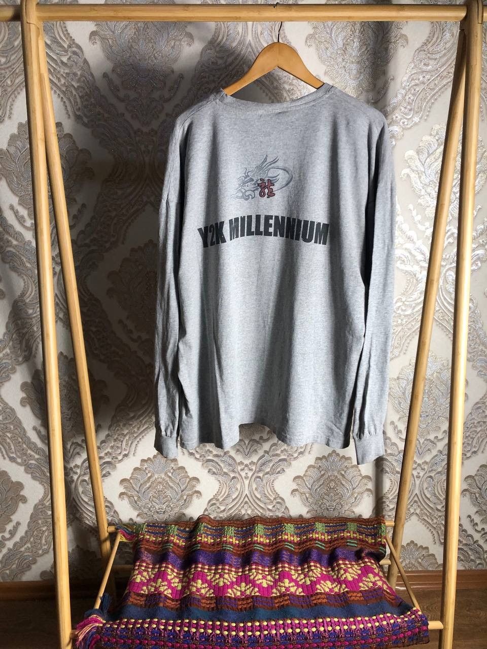 Japanese Brand VINTAGE DRAGONS Y2K LONG SLEEVE JAPAN STYLE RETRO 90s USA Size US XXL / EU 58 / 5 - 6 Thumbnail