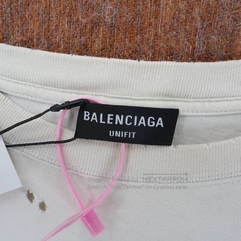 Balenciaga Balenciaga Text Destruction Short Sleeve Size US S / EU 44-46 / 1 - 3 Thumbnail