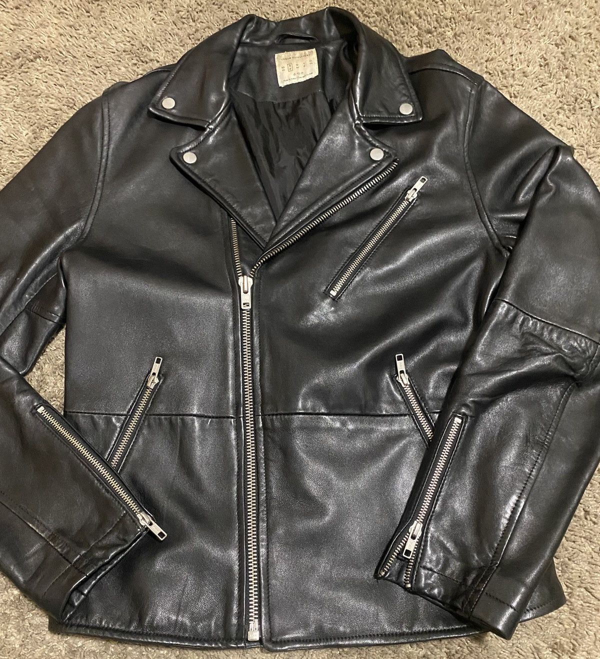 Urban Outfitters Urban Outfitters Leather Moto/cafe racer jacket ALLSAINTS Size US M / EU 48-50 / 2 - 2 Thumbnail