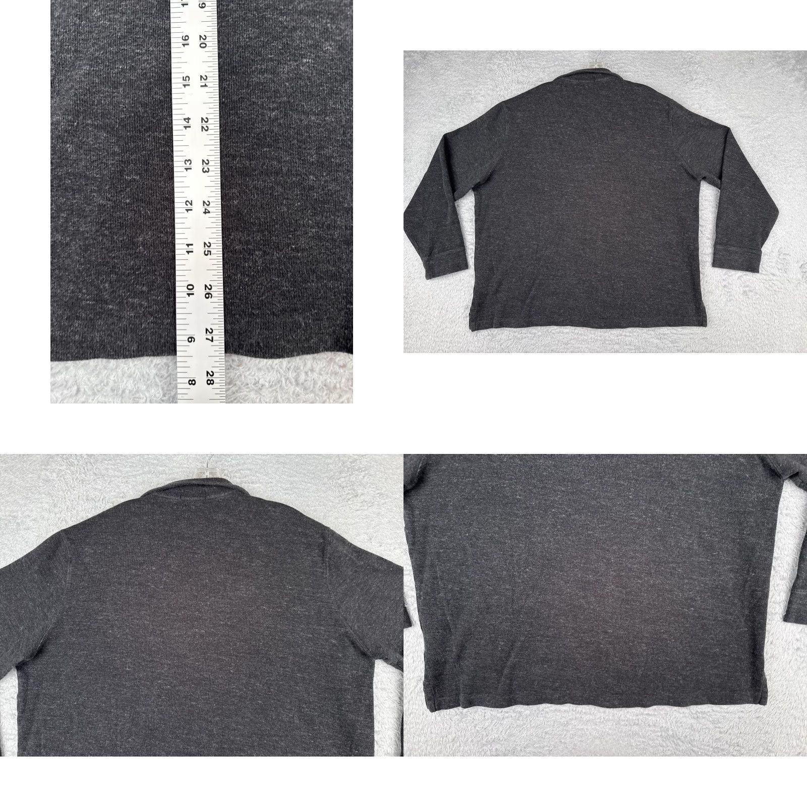 Polo Ralph Lauren Polo Ralph Lauren Sweater Men XL Gray Mock Neck 1/4 Zip Estate Rib Pullover Knit All Seasons Size US XL / EU 56 / 4 - 9 Thumbnail